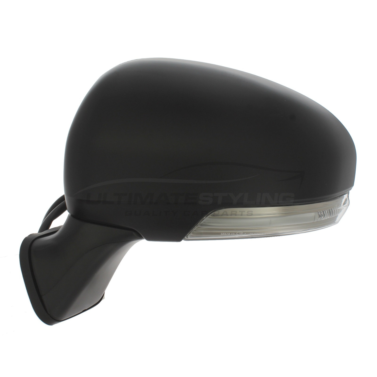 Toyota Prius Wing Mirror / Door Mirror - Passenger Side (LH) - Electric adjustment - Heated Glass - Indicator - Paintable - Black