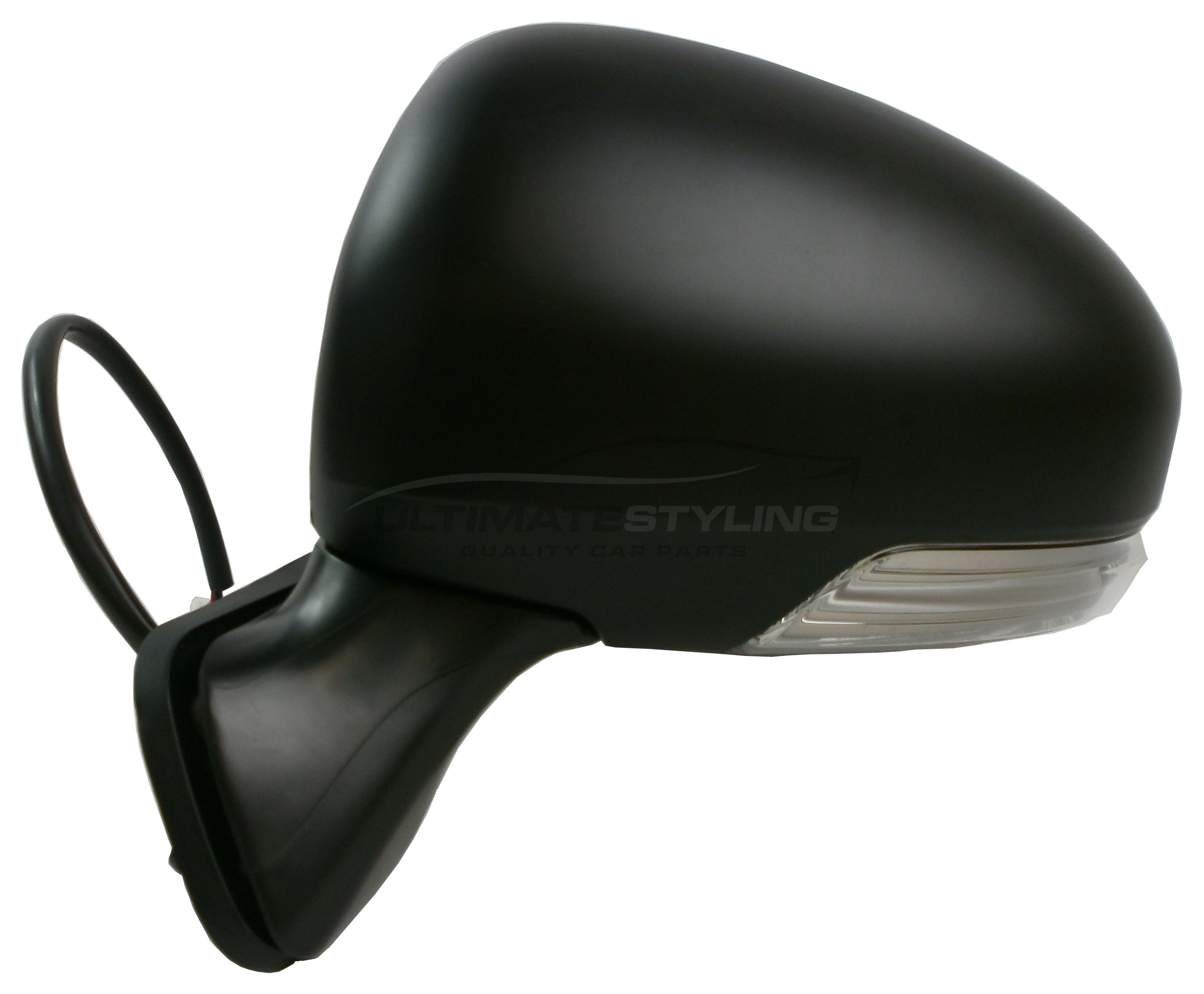 Toyota Prius Wing Mirror / Door Mirror - Passenger Side (LH) - Electric adjustment - Heated Glass - Indicator - Paintable - Black