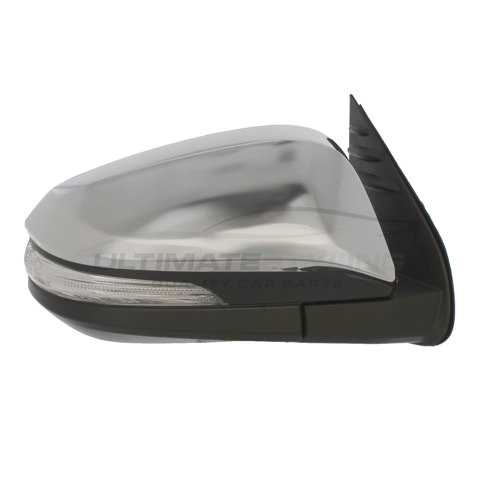 Toyota Hi-Lux Wing Mirror / Door Mirror - Drivers Side (RH) - Electric adjustment - Heated Glass - Power Folding - Indicator - Chrome Finish