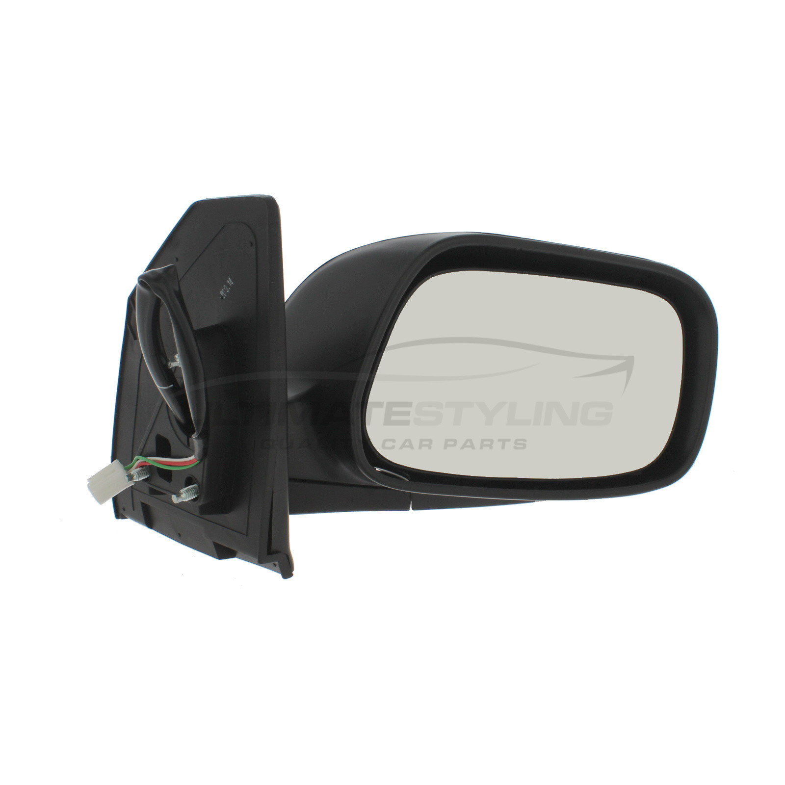 Toyota Corolla Wing Mirror / Door Mirror - Drivers Side (RH) - Electric adjustment - Non-Heated Glass - Paintable - Black