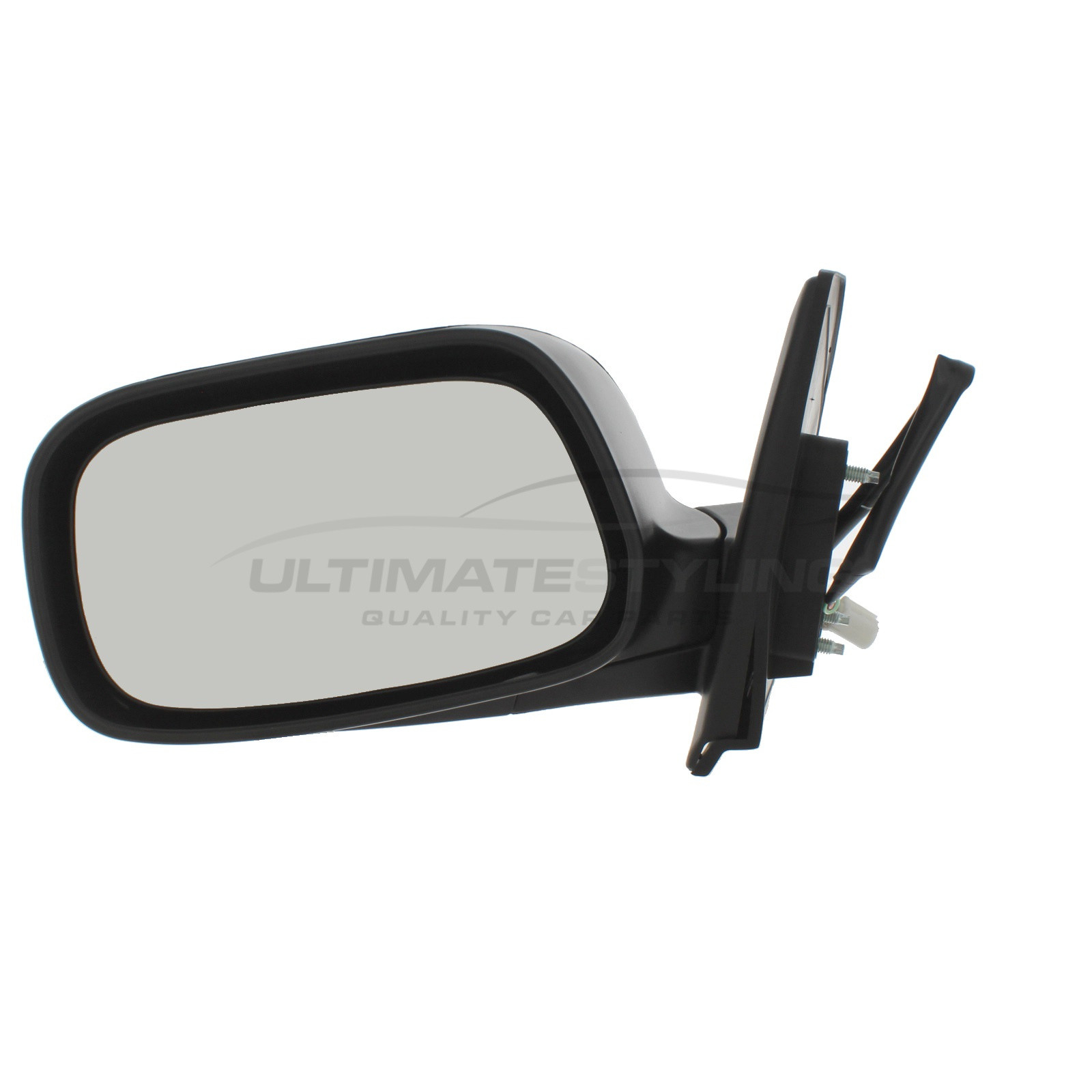 Toyota Corolla Wing Mirror / Door Mirror - Passenger Side (LH) - Electric adjustment - Non-Heated Glass - Paintable - Black