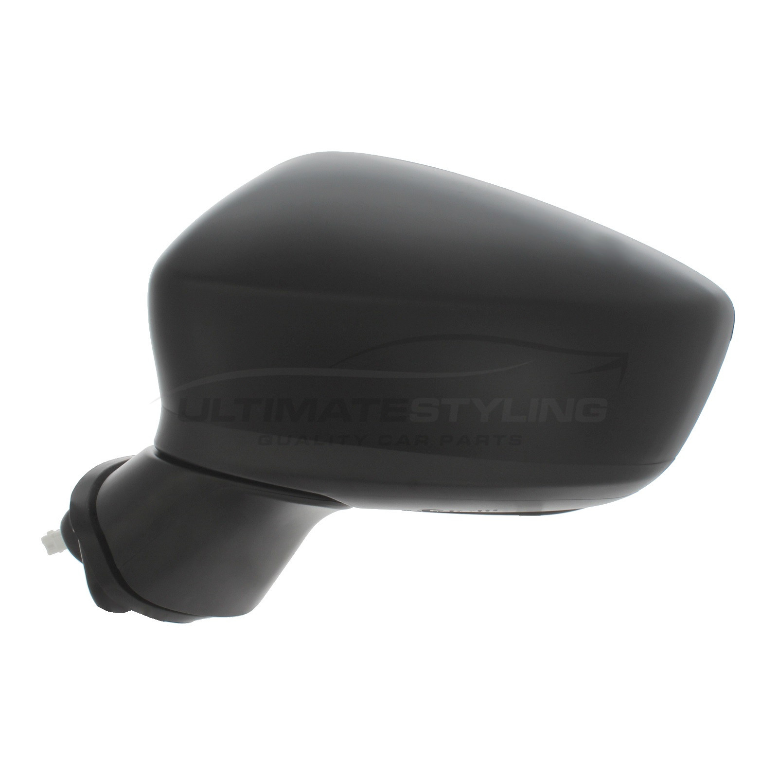 Mazda 3 Wing Mirror / Door Mirror - Passenger Side (LH) - Electric adjustment - Heated Glass - Power Folding - Indicator - Paintable - Black