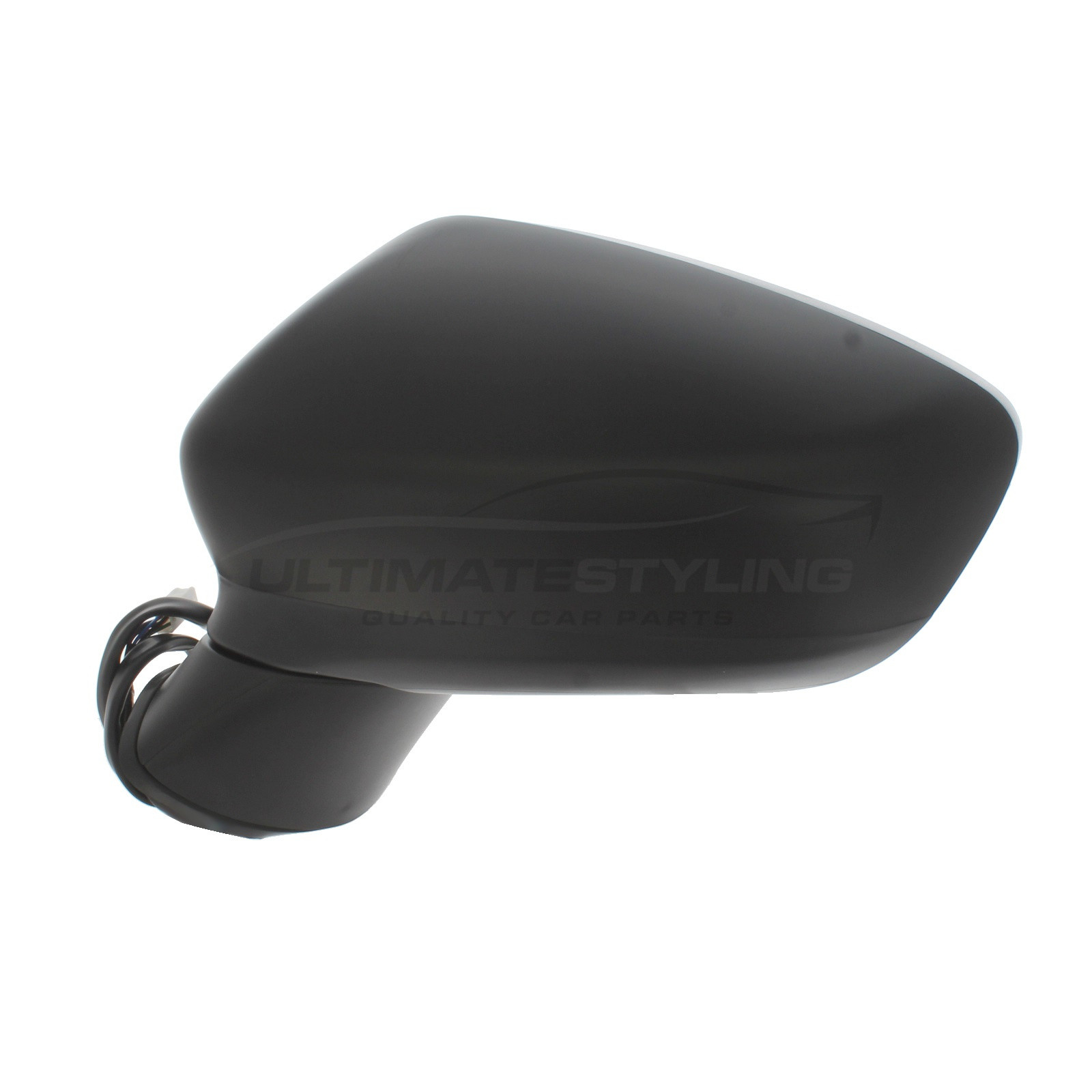 Mazda 6 Wing Mirror / Door Mirror - Passenger Side (LH) - Electric adjustment - Heated Glass - Indicator - Paintable - Black