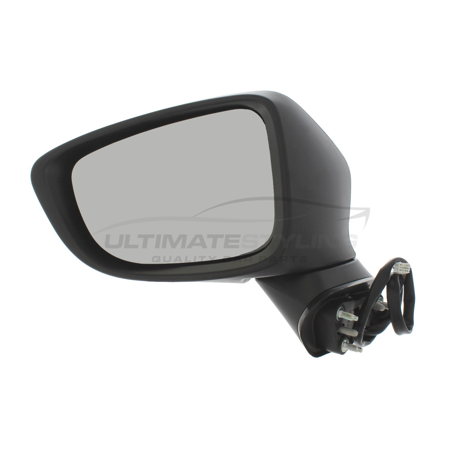 Mazda 6 Wing Mirror / Door Mirror - Passenger Side (LH) - Electric adjustment - Heated Glass - Indicator - Paintable - Black