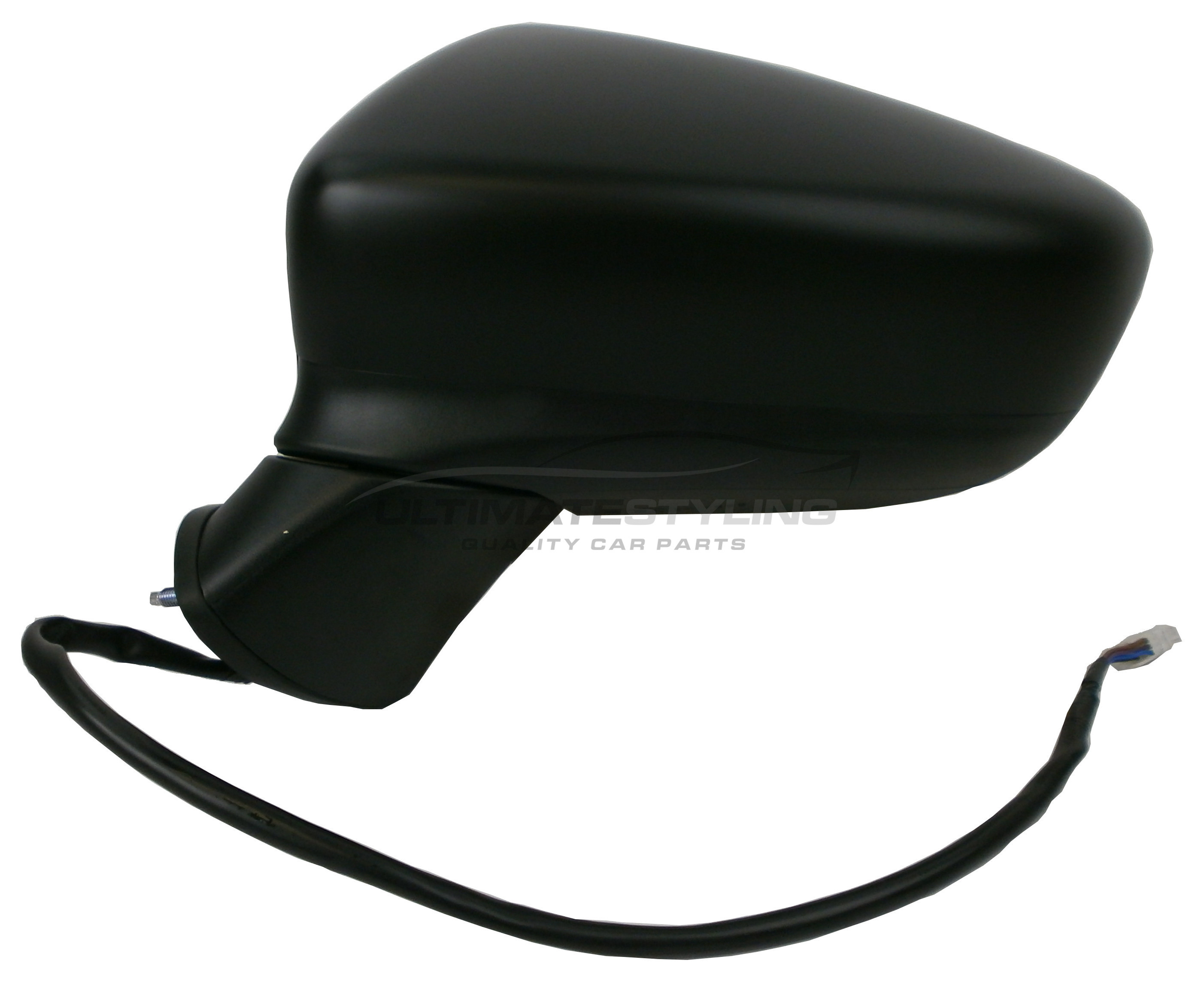 Mazda 6 Wing Mirror / Door Mirror - Passenger Side (LH) - Electric adjustment - Heated Glass - Power Folding - Indicator - Paintable - Black