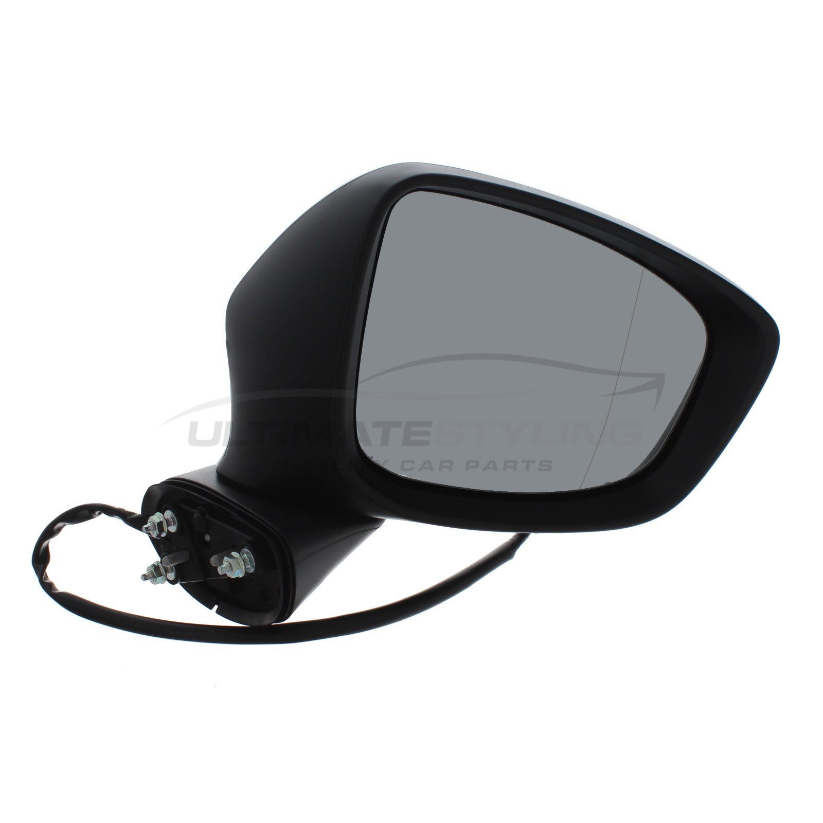 Mazda CX5 Wing Mirror / Door Mirror - Drivers Side (RH) - Electric adjustment - Heated Glass - Power Folding - Indicator - Paintable - Black
