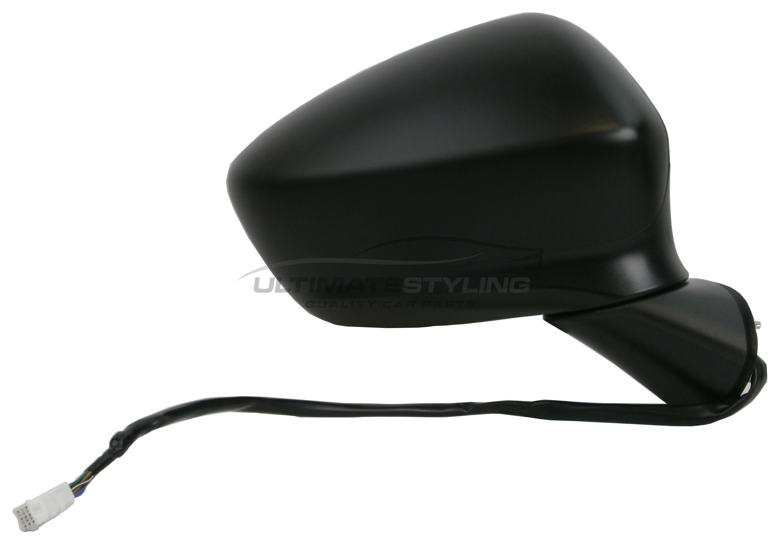 Mazda CX5 Wing Mirror / Door Mirror - Drivers Side (RH) - Electric adjustment - Heated Glass - Power Folding - Indicator - Paintable - Black