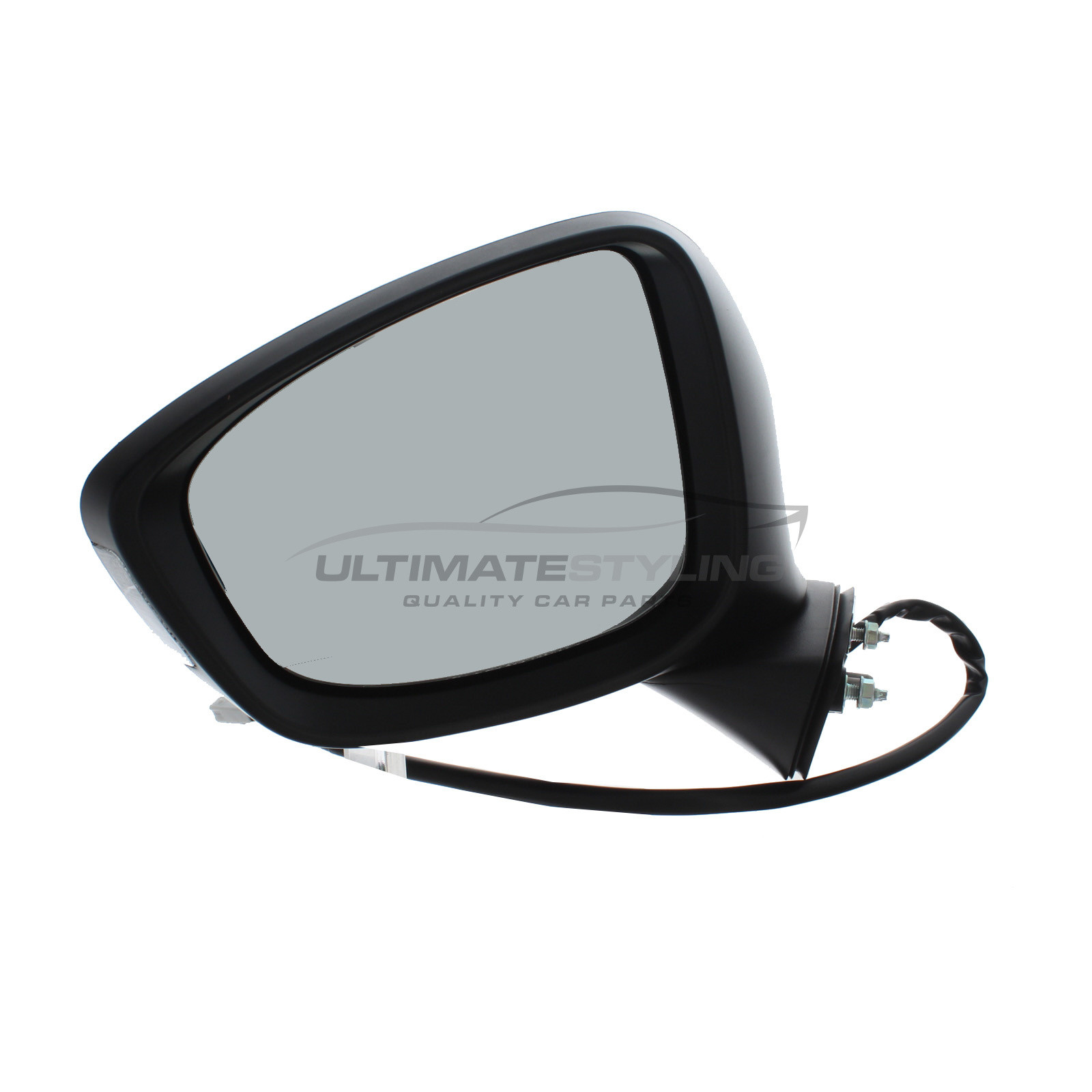 Mazda CX5 Wing Mirror / Door Mirror - Passenger Side (LH) - Electric adjustment - Heated Glass - Power Folding - Indicator - Paintable - Black