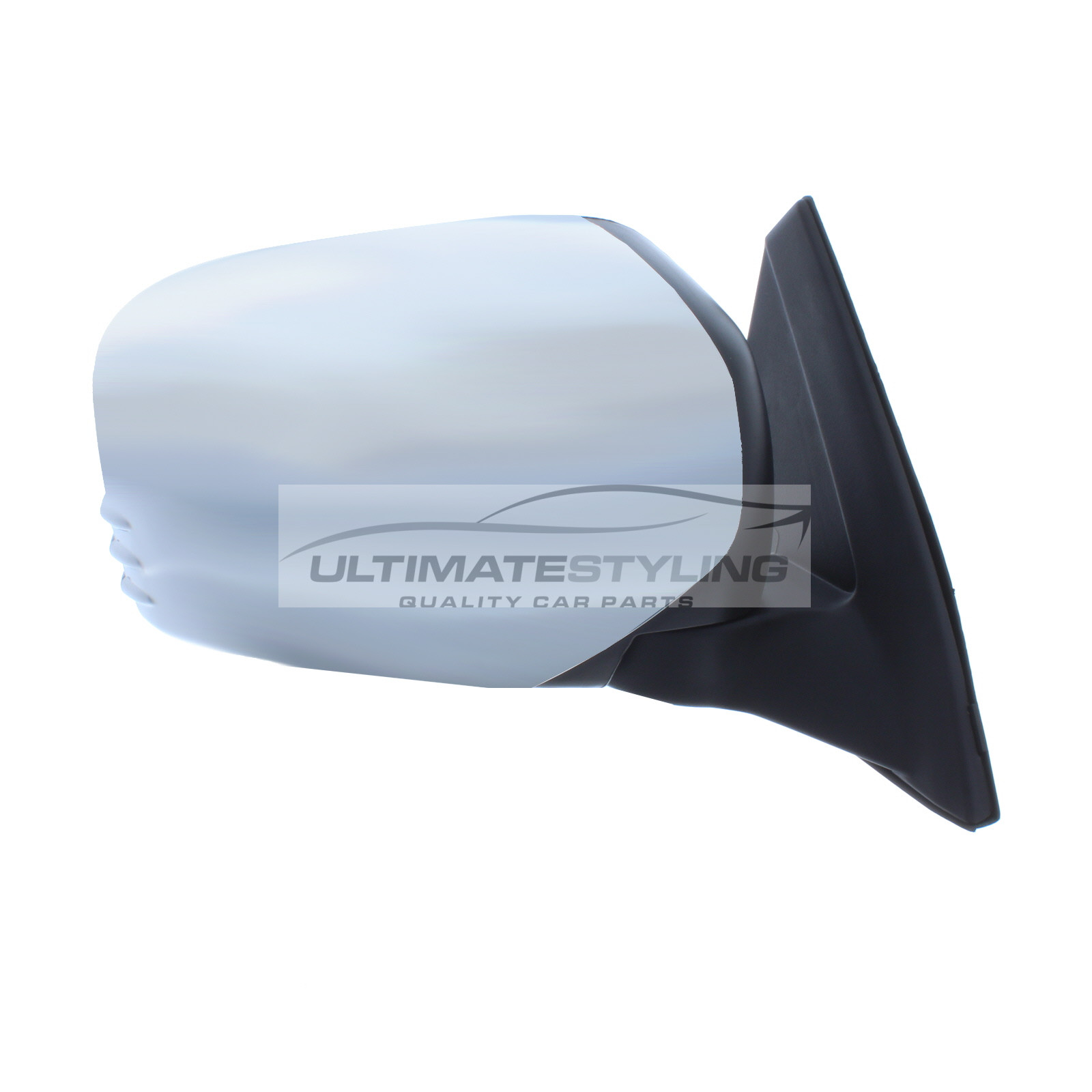 Mitsubishi L200 Wing Mirror / Door Mirror - Drivers Side (RH) - Manual adjustment - Non-Heated Glass - Chrome Finish