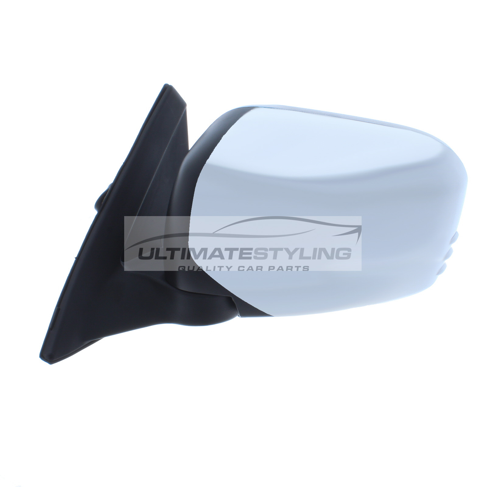 Mitsubishi L200 Wing Mirror / Door Mirror - Passenger Side (LH) - Electric adjustment - Non-Heated Glass - Chrome Finish