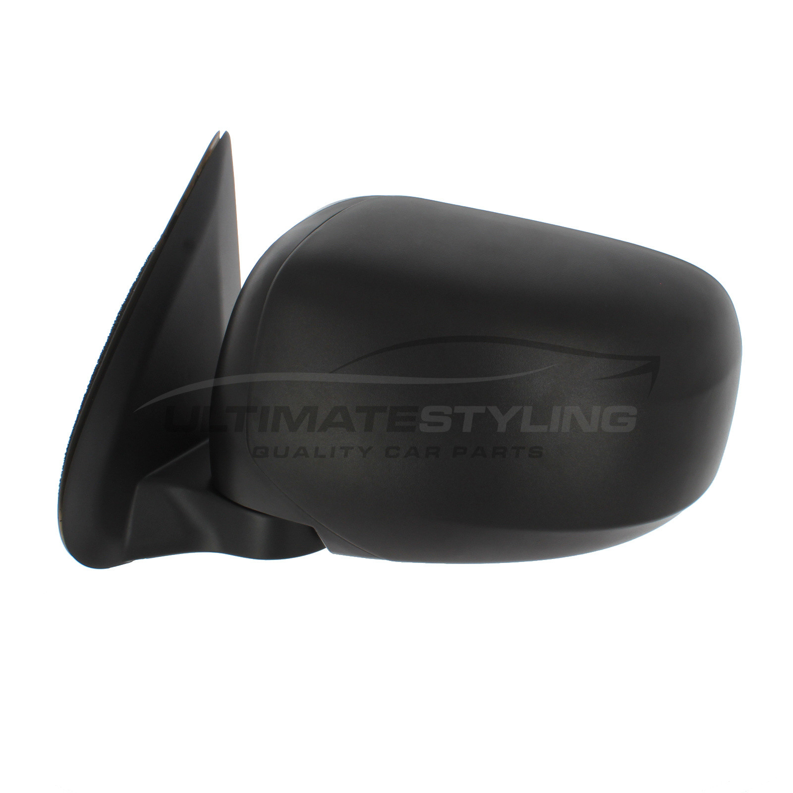 Mitsubishi L200 Wing Mirror / Door Mirror - Passenger Side (LH) - Manual adjustment - Non-Heated Glass - Black - Textured