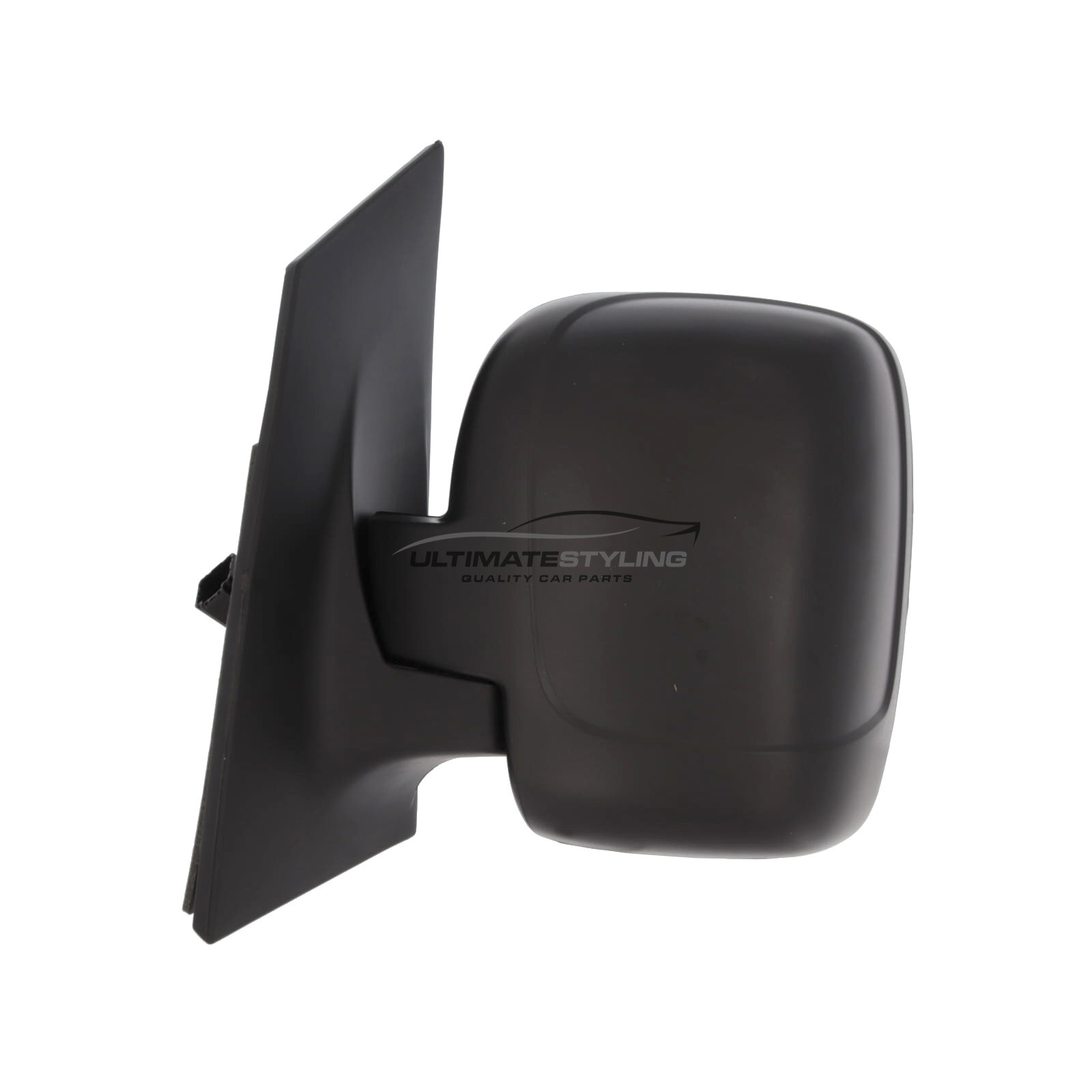 Citroen Dispatch, Fiat Scudo, Peugeot Expert 2007-2017, Toyota Proace 2013-2017 Wing Door Mirror - Electric Power Folding - Heated - Convex - Twin Glass - Black Cover - Passengers Side Nearside Left Hand