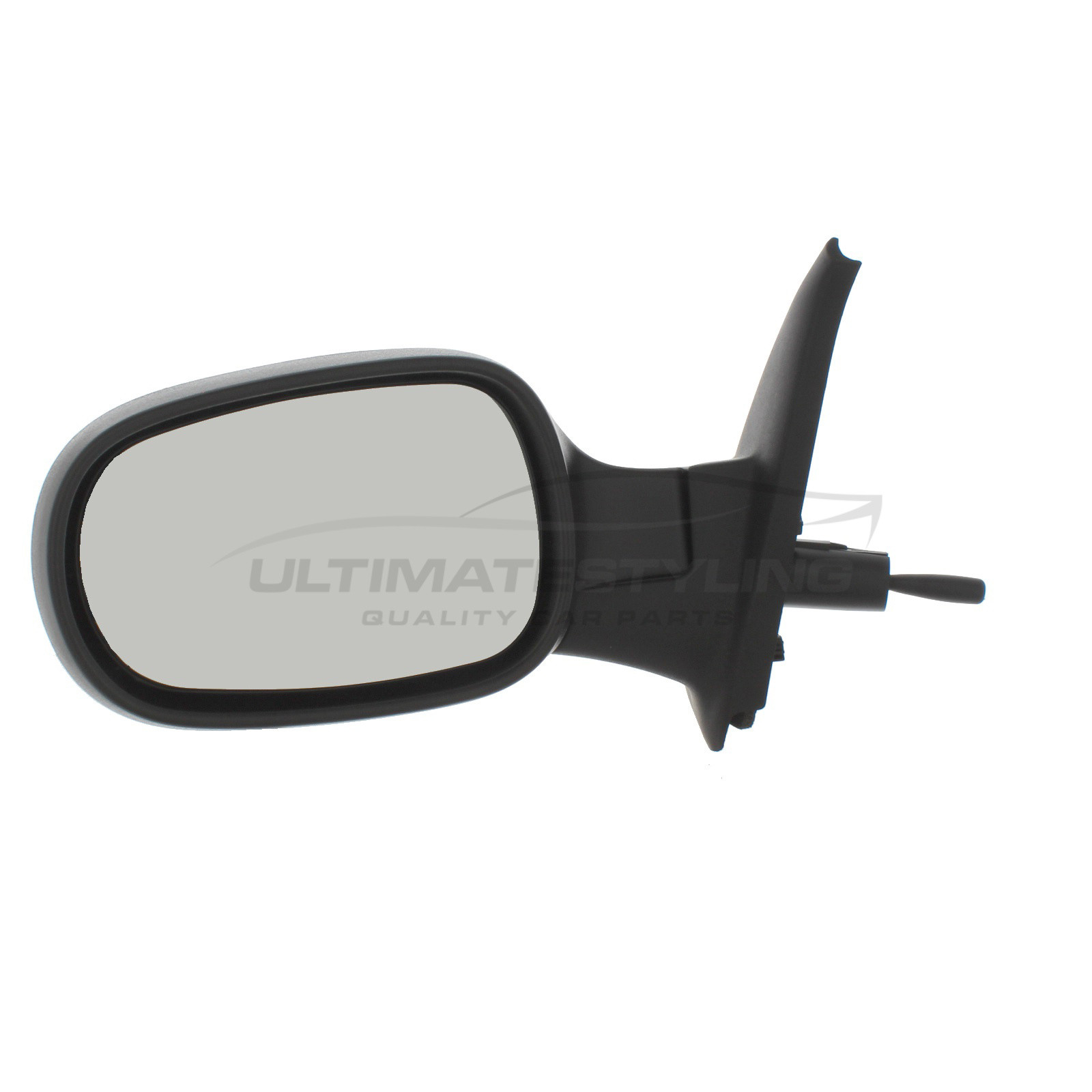 Nissan Micra Wing Mirror / Door Mirror - Passenger Side (LH) - Cable adjustment - Non-Heated Glass - Black