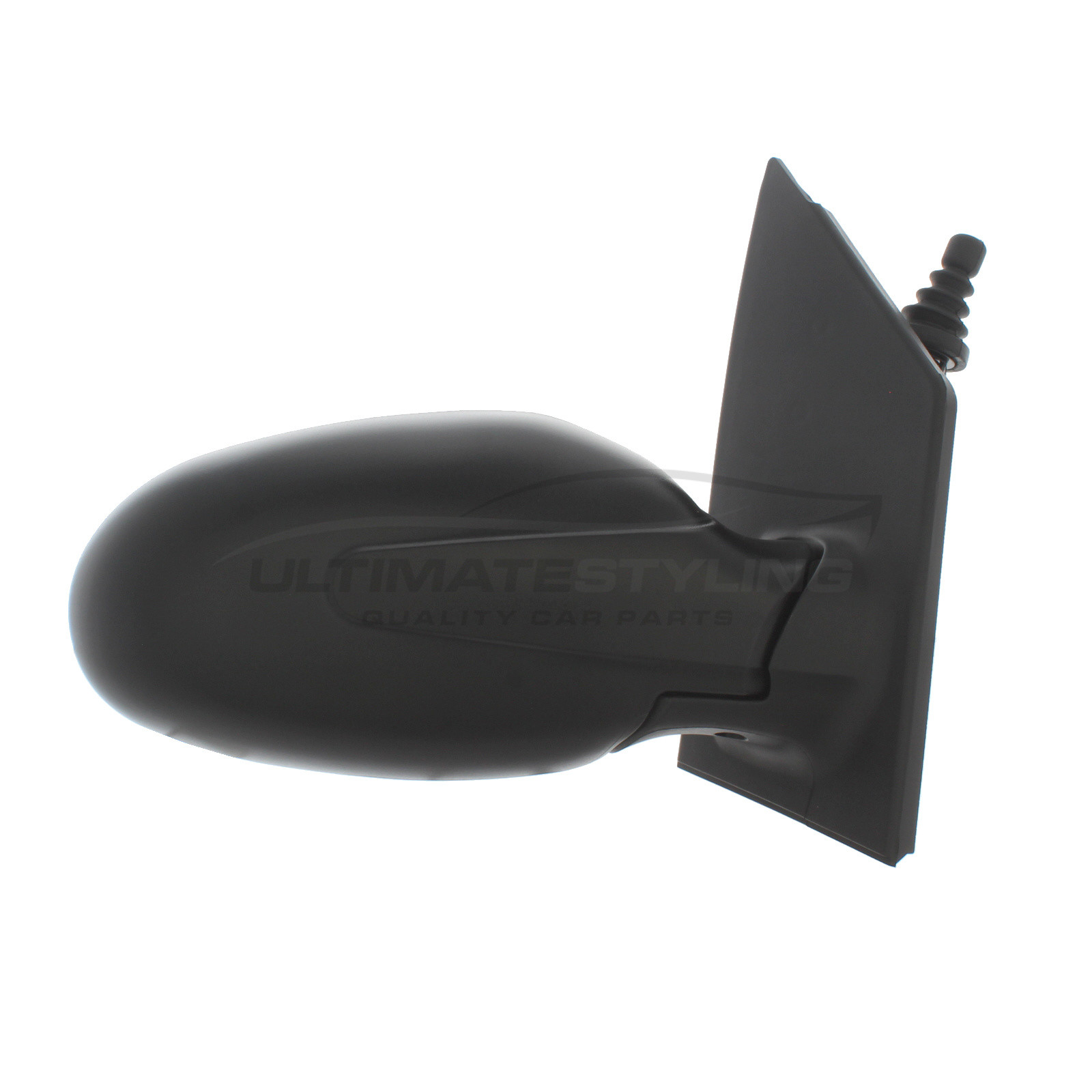 Smart City / Fortwo Wing Mirror / Door Mirror - Drivers Side (RH) - Cable adjustment - Non-Heated Glass - Black