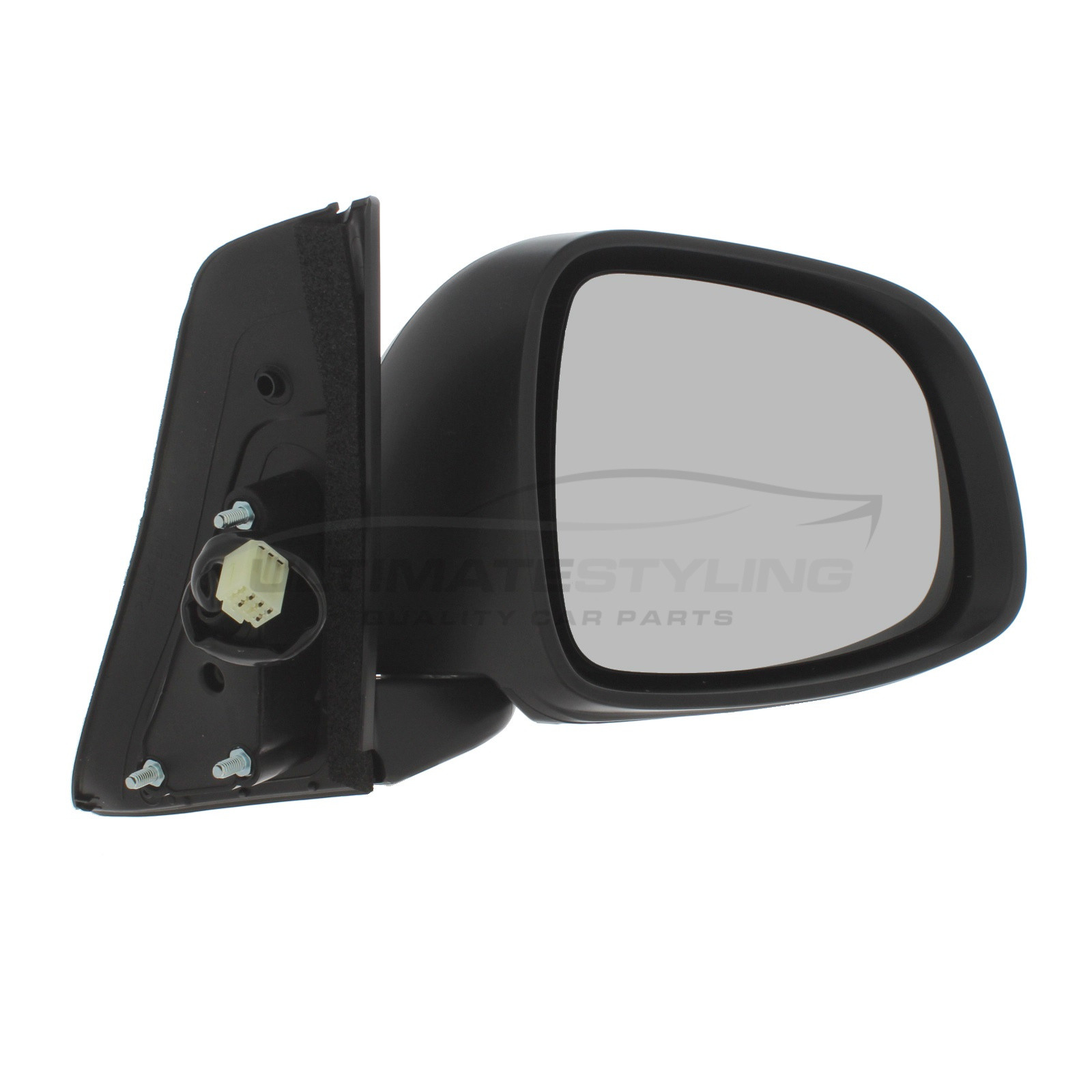 Suzuki SX4 2006-2015 / Fiat Sedici 2006-2012 Wing Mirror / Door Mirror - Drivers Side (RH) - Electric adjustment - Black Textured