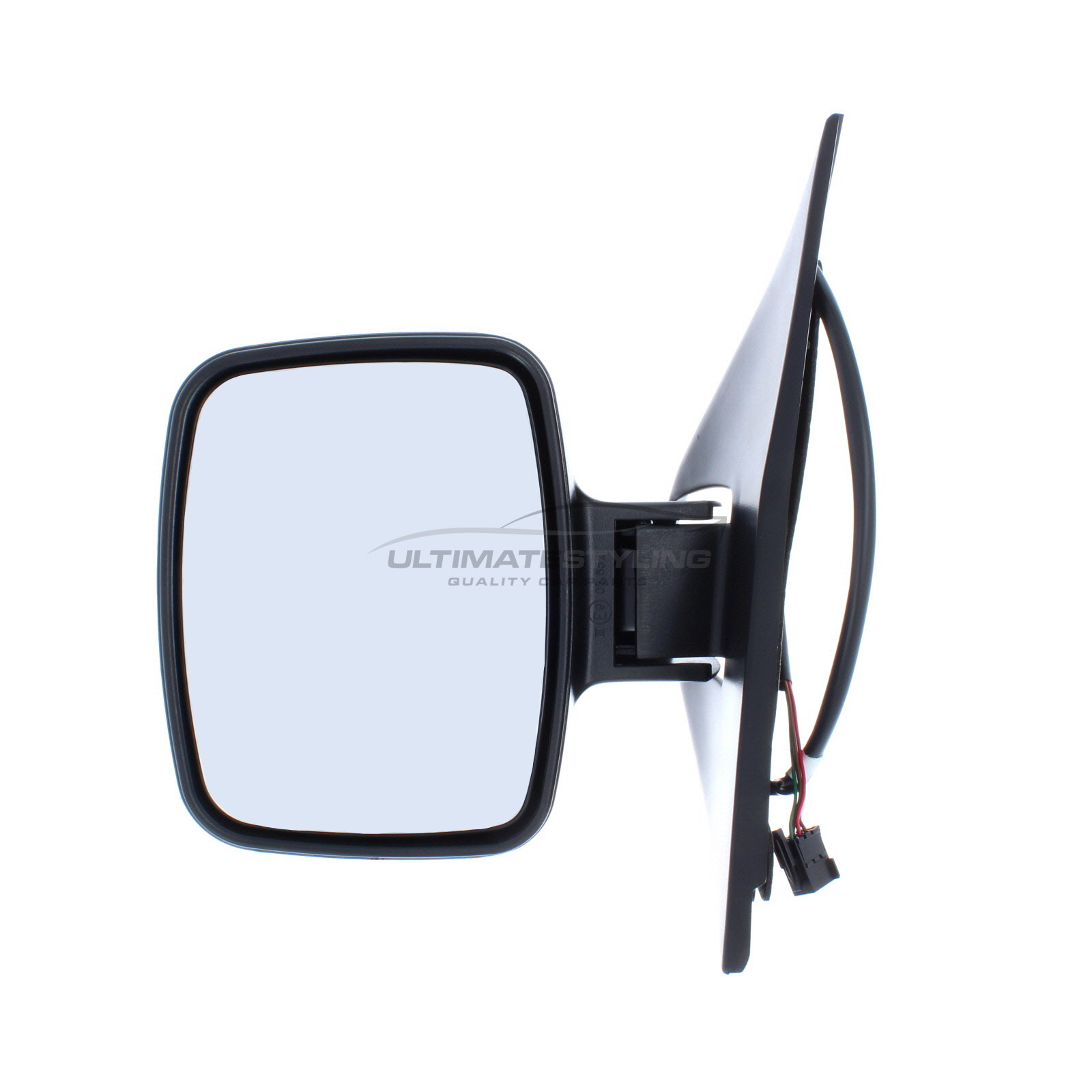 Silver Wing/Door Mirror Glass Including Base Plate LH NINV400 2010 to 2017 Heated Passenger Side 