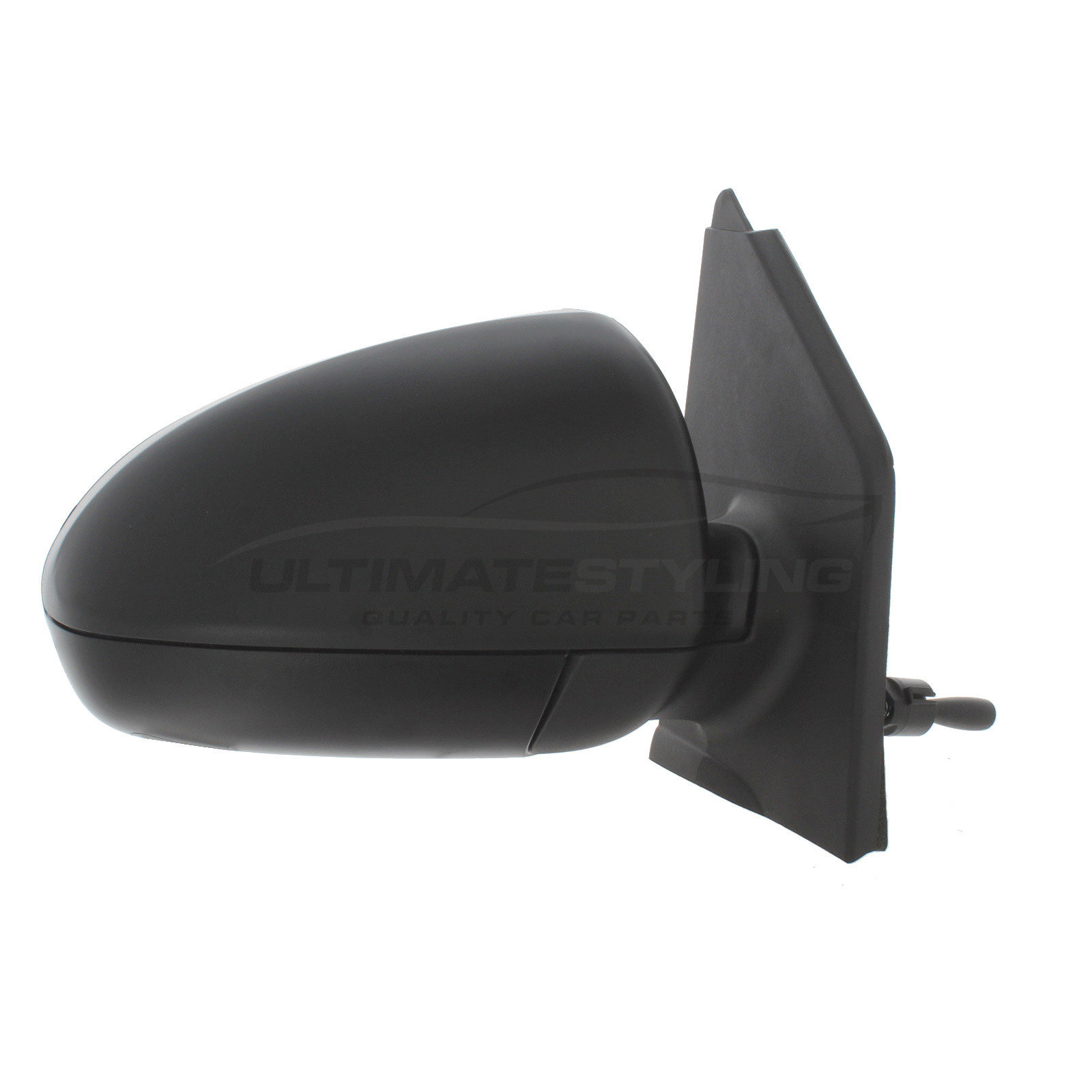 Smart Fortwo Wing Mirror / Door Mirror - Drivers Side (RH) - Cable adjustment - Non-Heated Glass - Black