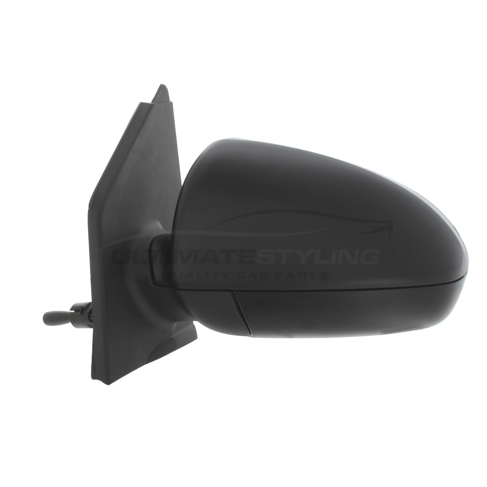 Smart Fortwo Wing Mirror / Door Mirror - Passenger Side (LH) - Cable adjustment - Non-Heated Glass - Black