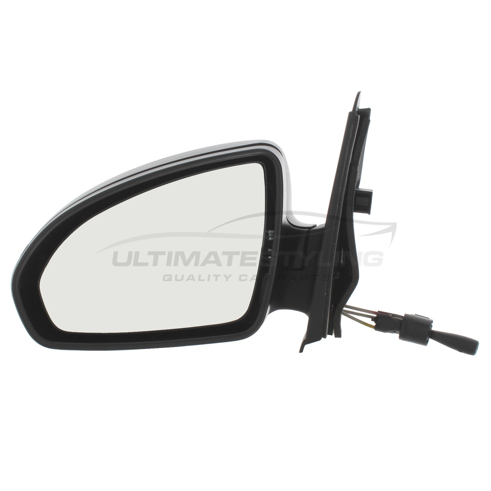 Smart Fortwo Wing Mirror / Door Mirror - Passenger Side (LH) - Cable adjustment - Non-Heated Glass - Black