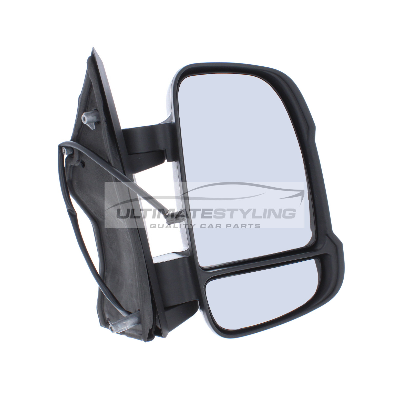 Citroen Relay, Fiat Ducato, Peugeot Boxer 2006-> Manual Black Short Arm Door Wing Mirror RH
