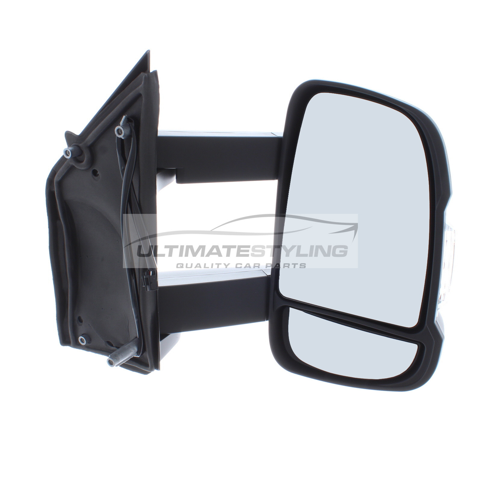 Citroen Relay, Fiat Ducato, Peugeot Boxer 2006-> Electric Heated Black Long Arm Door Wing Mirror RH