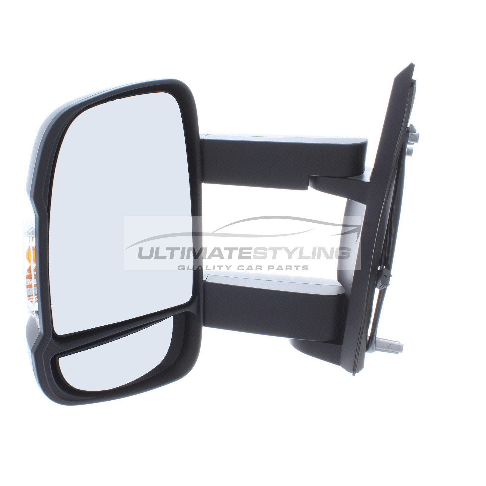 Citroen Relay, Fiat Ducato, Peugeot Boxer 2006-> Electric Heated Black Long Arm Door Wing Mirror LH