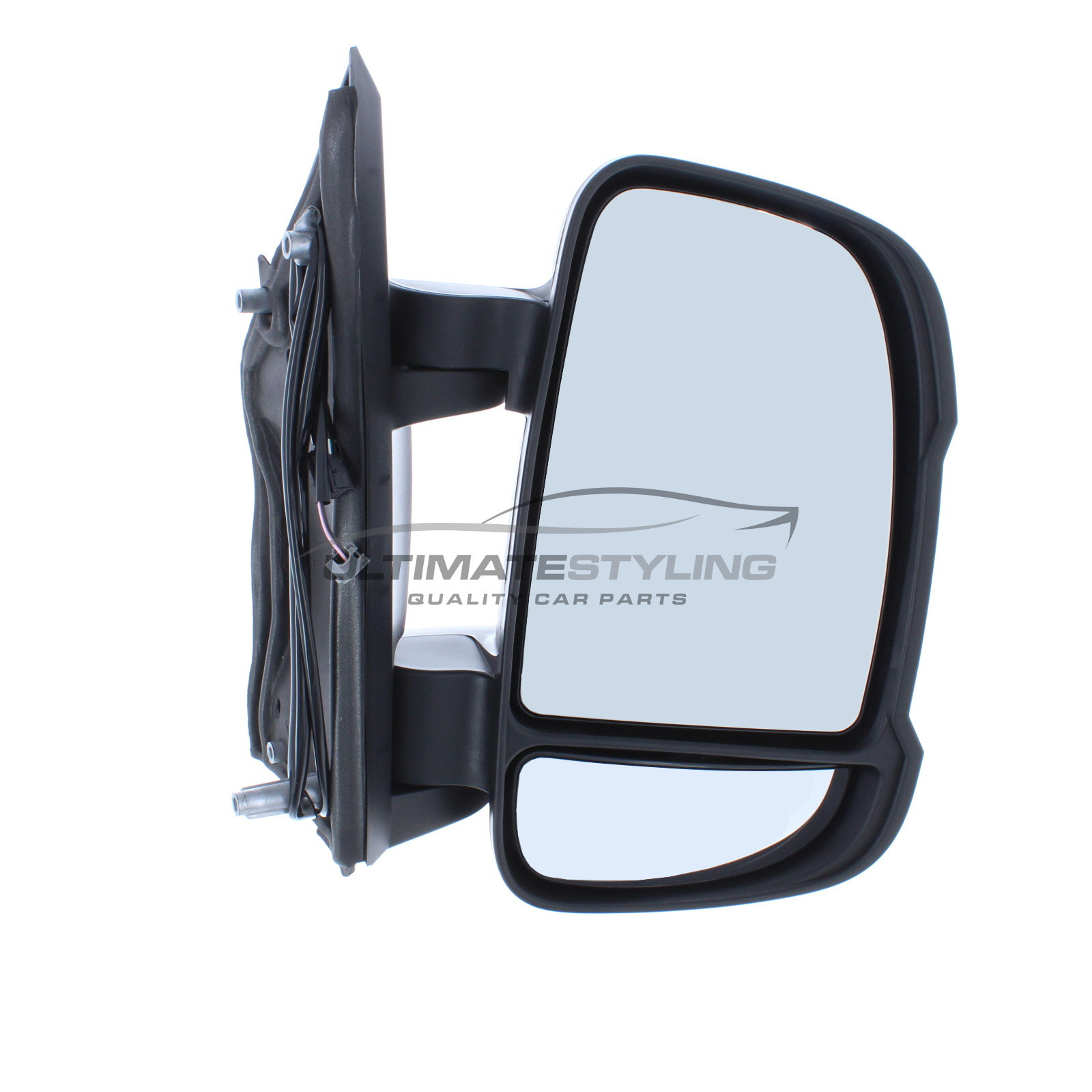 Citroen Relay, Fiat Ducato, Peugeot Boxer 2011-> With Temp Sensor Electric Heated Black Short Arm Door Wing Mirror RH