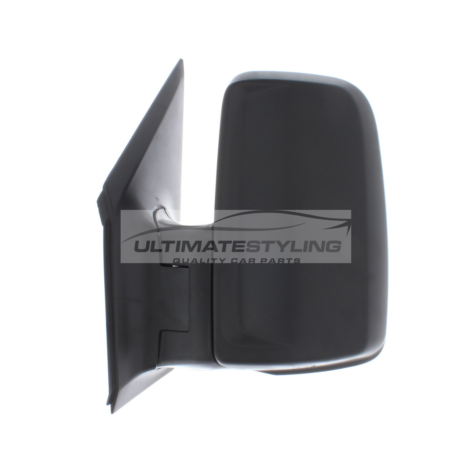 Mercedes Benz Sprinter 2006-2019, Volkswagen Crafter 2006-2017 No Indicator Manual Black Short Arm Door Wing Mirror LH