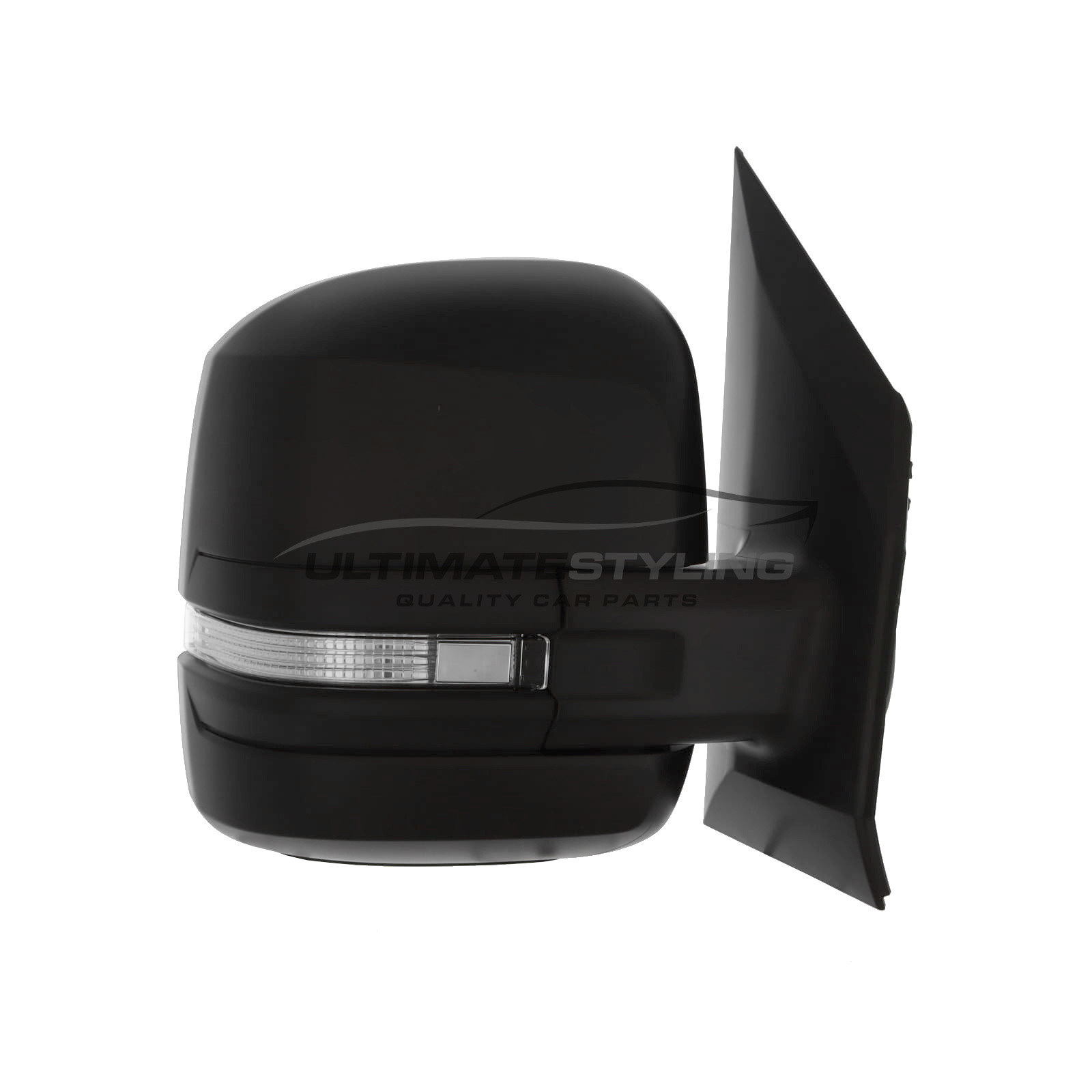 MAN TGE, VW Crafter Wing Mirror / Door Mirror - Drivers Side (RH) - Electric adjustment - Heated Glass - Indicator - Black - Textured