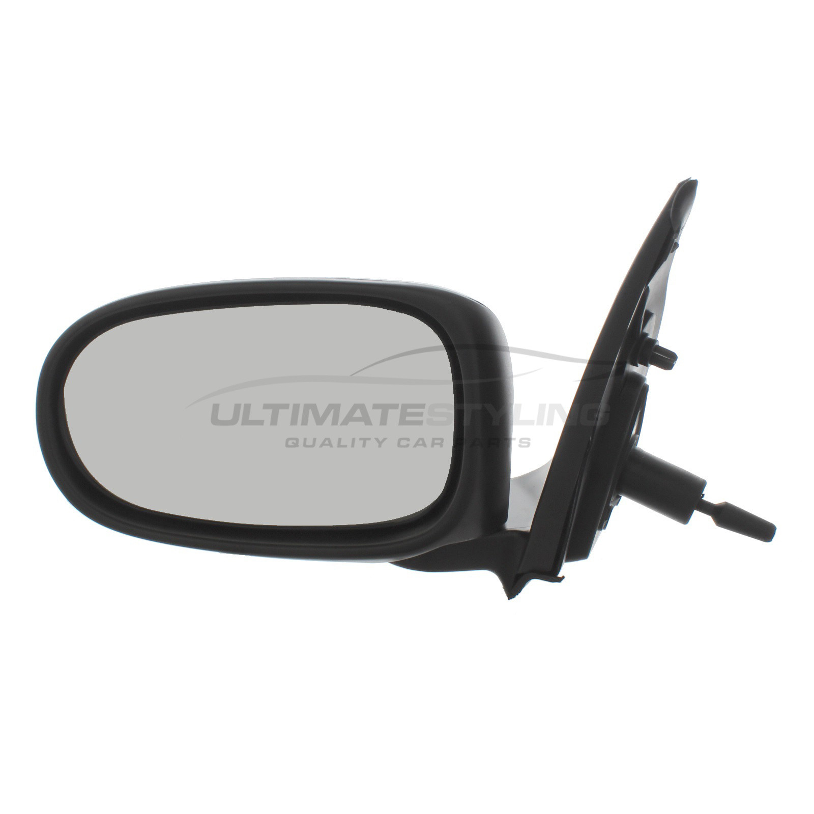 Nissan Almera Wing Mirror / Door Mirror - Passenger Side (LH) - Cable adjustment - Non-Heated Glass - Black