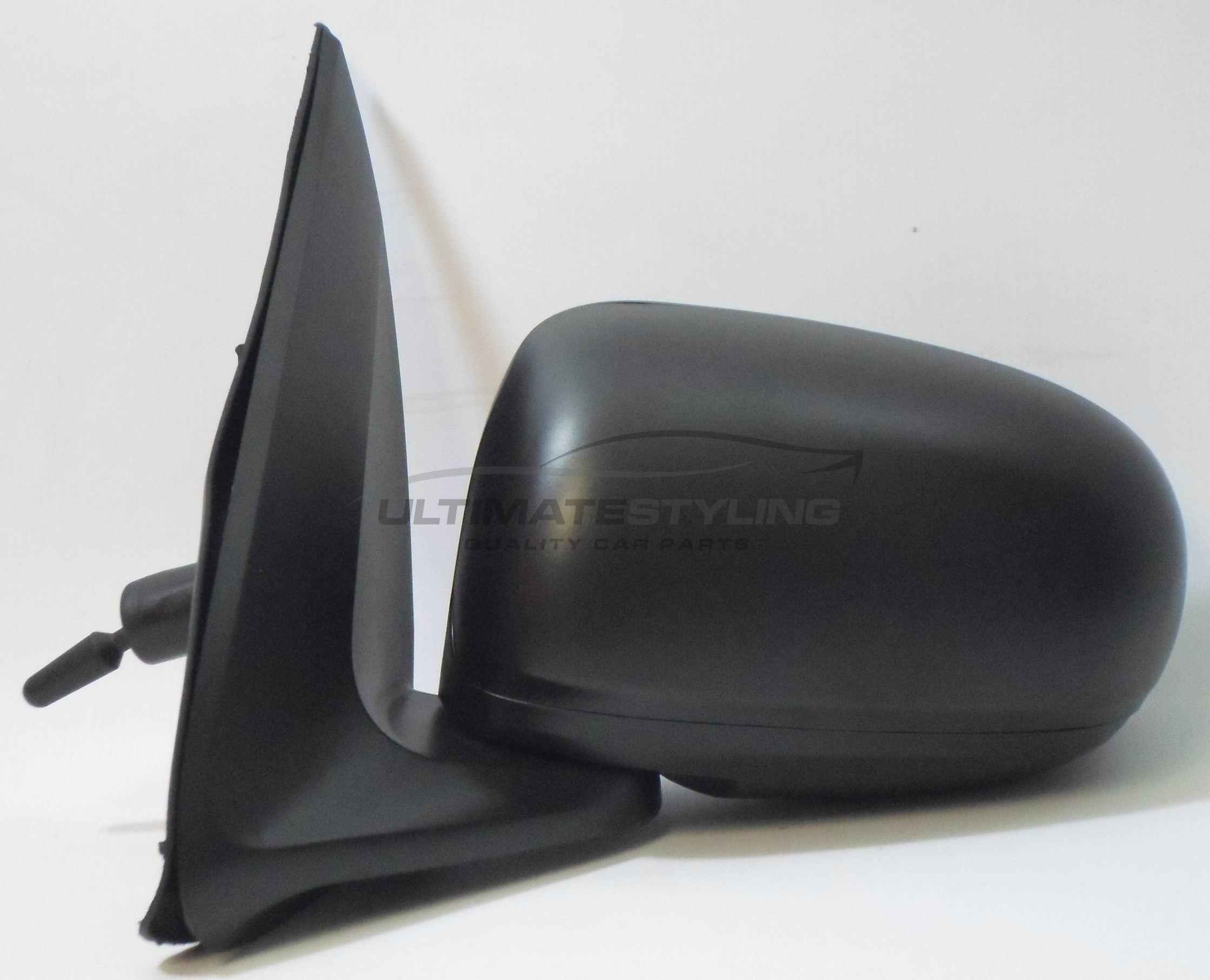 Nissan Almera Wing Mirror / Door Mirror - Passenger Side (LH) - Cable adjustment - Non-Heated Glass - Black