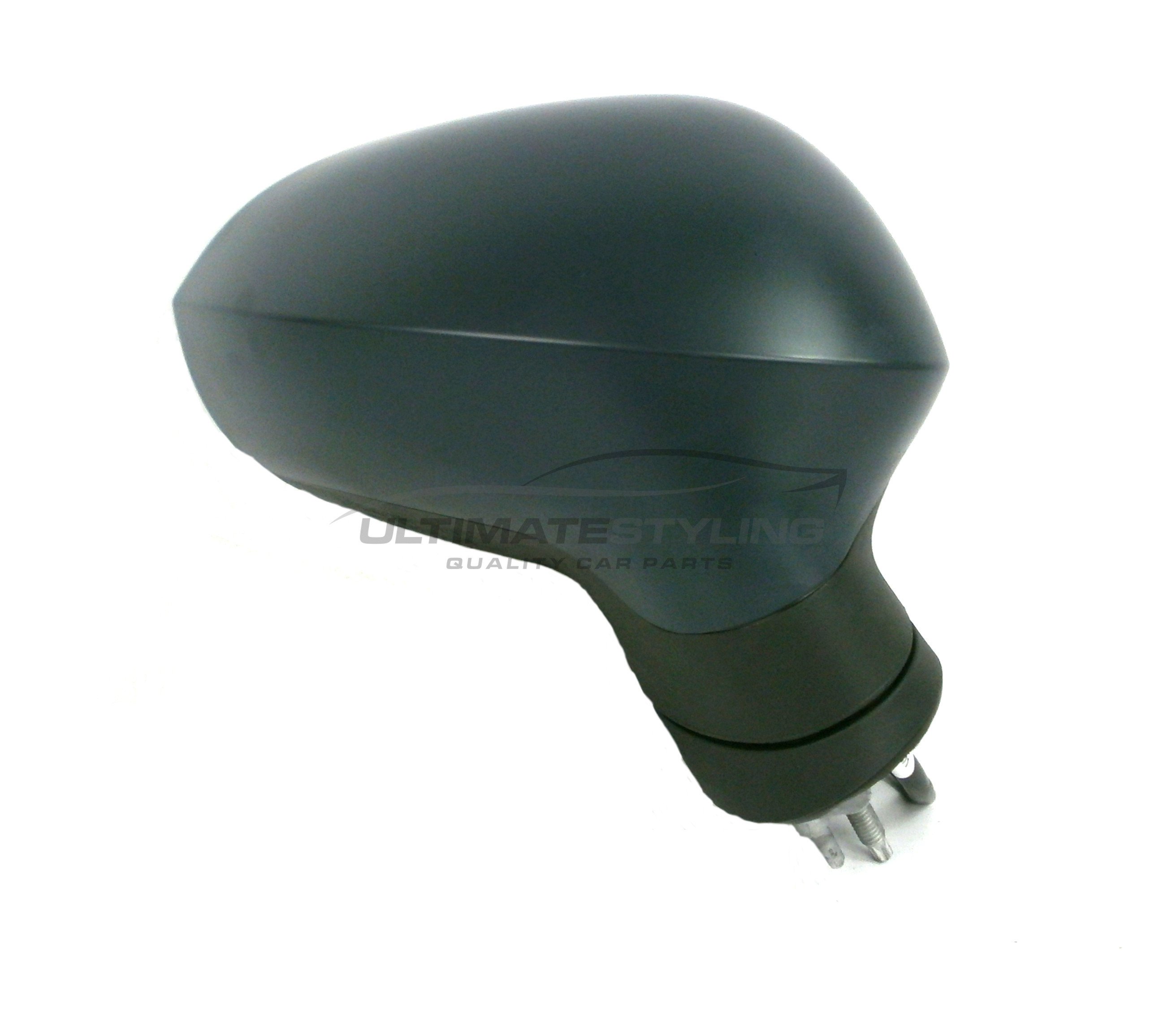 Seat Leon Wing Mirror / Door Mirror - Drivers Side (RH) - Electric adjustment - Heated Glass - Paintable - Black