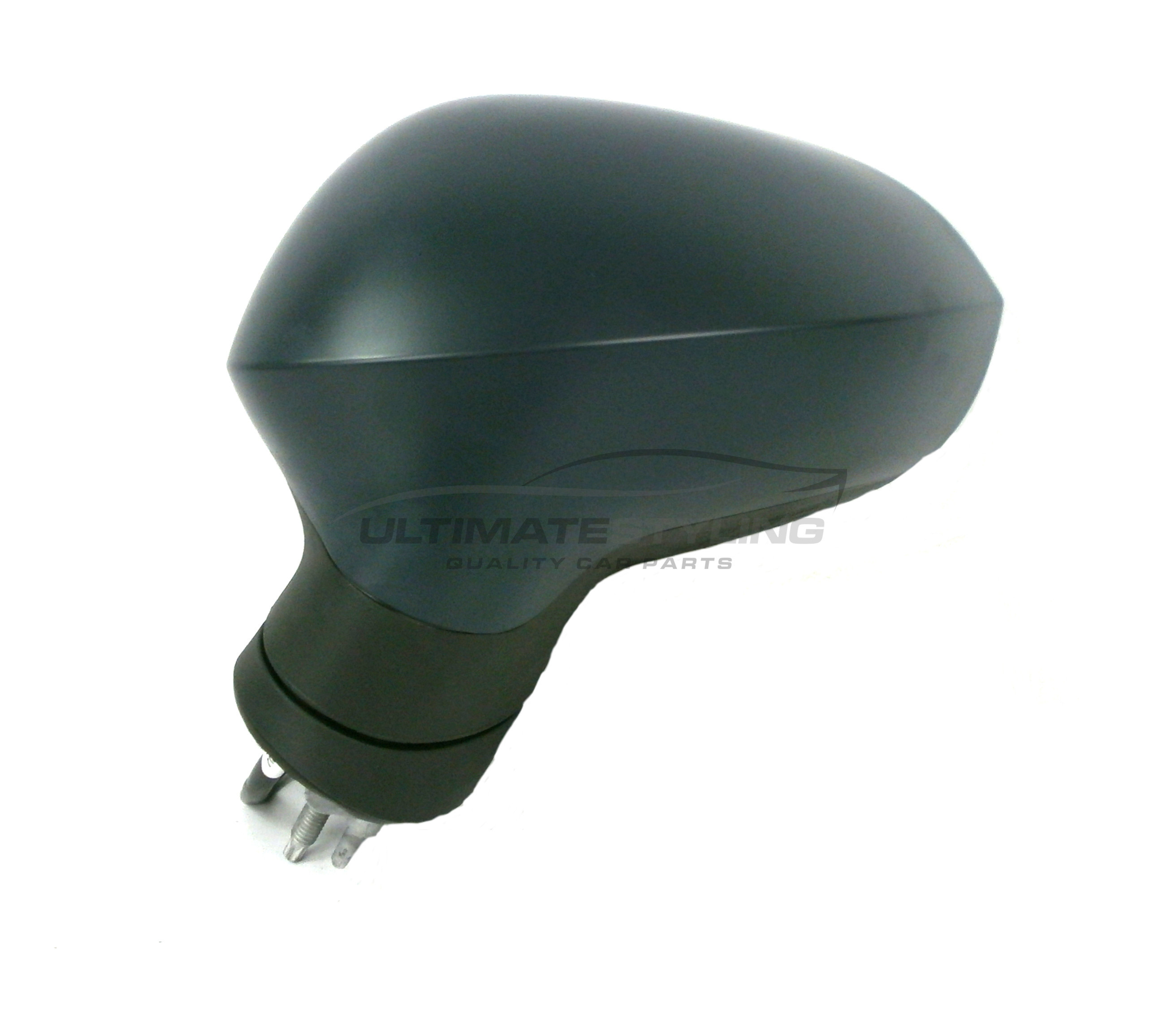 Seat Leon Wing Mirror / Door Mirror - Passenger Side (LH) - Electric adjustment - Heated Glass - Paintable - Black