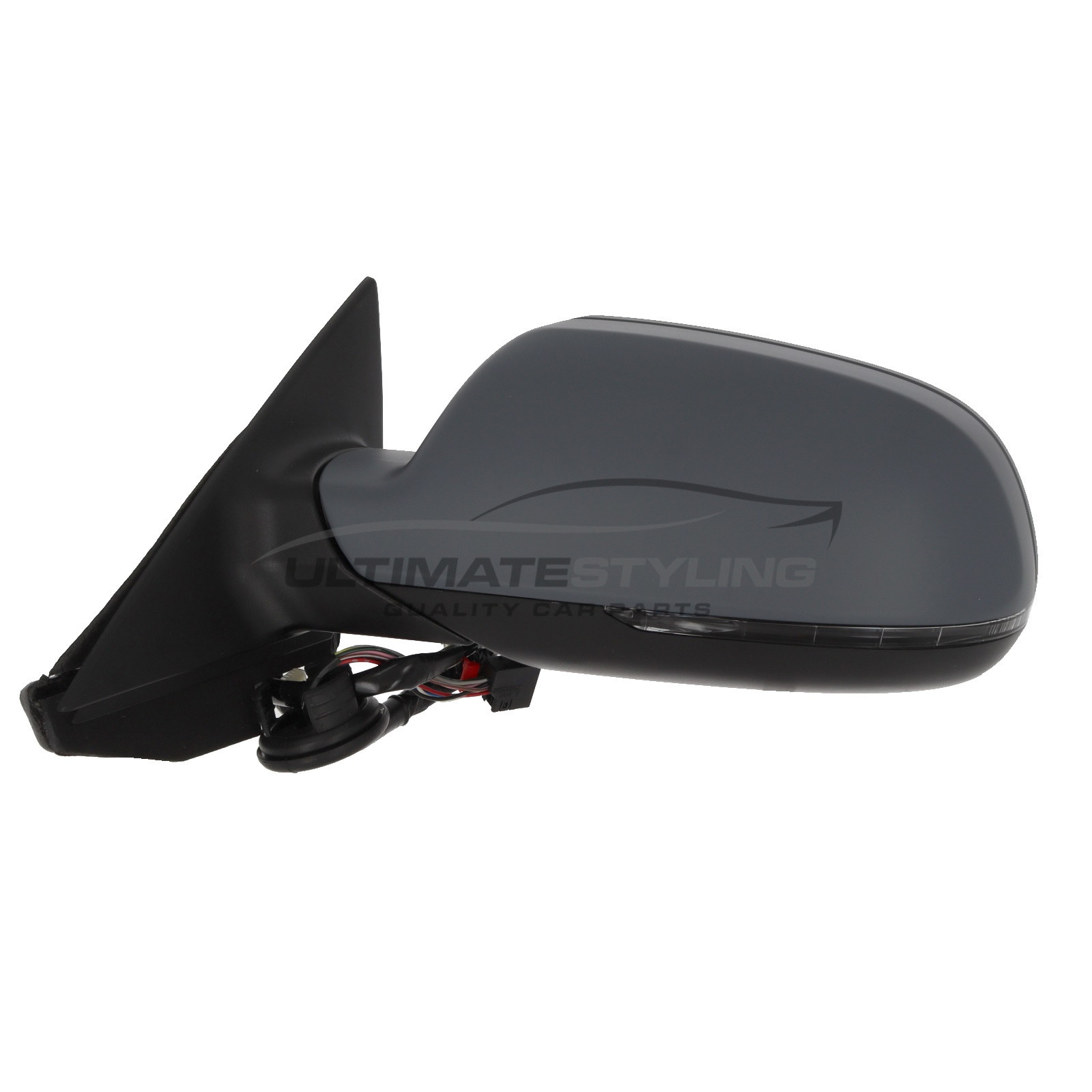 Audi A3 8PA Wing Mirror / Door Mirror - Passenger Side (LH) - Electric adjustment - Heated Glass - Indicator - Primed