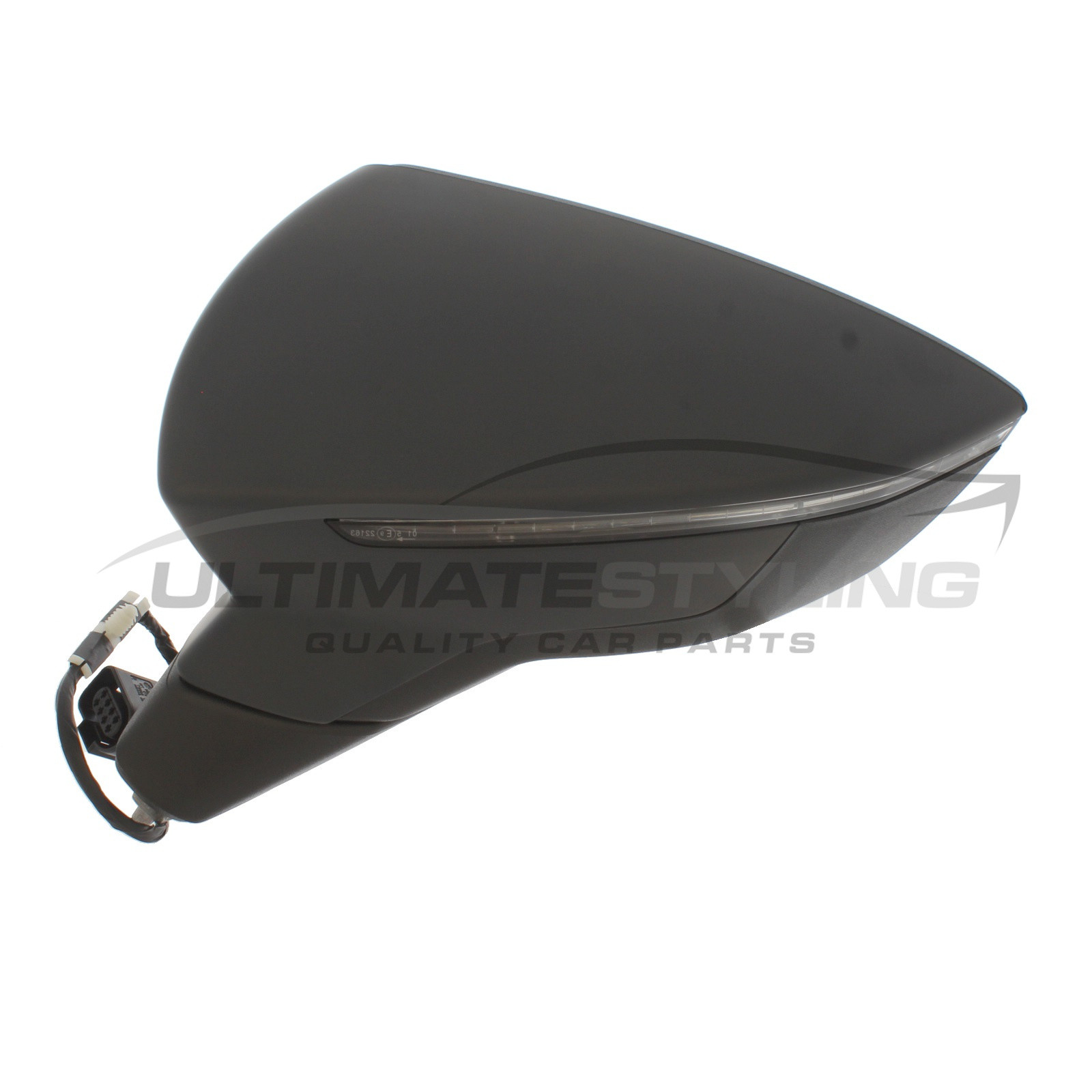 Seat Leon Wing Mirror / Door Mirror - Passenger Side (LH) - Electric adjustment - Heated Glass - Indicator - Primed