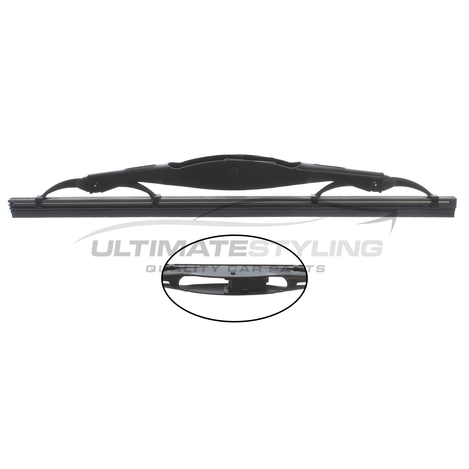 Chevrolet Trax, Fiat Cinquecento, Ford Maverick, Jeep Cherokee / Patriot, Land Rover Range Rover Evoque, Mazda Tribute, Vauxhall Mokka / Mokka X Wiper Blade - Metal - 24 cm - 9 inch