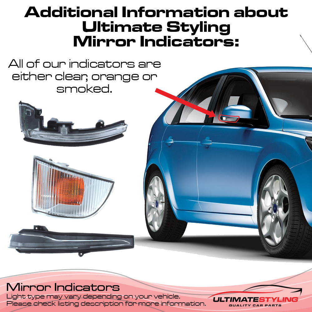 Ford Mondeo 2014-2023 Clear LED Mirror Indicator Drivers Side (RH)