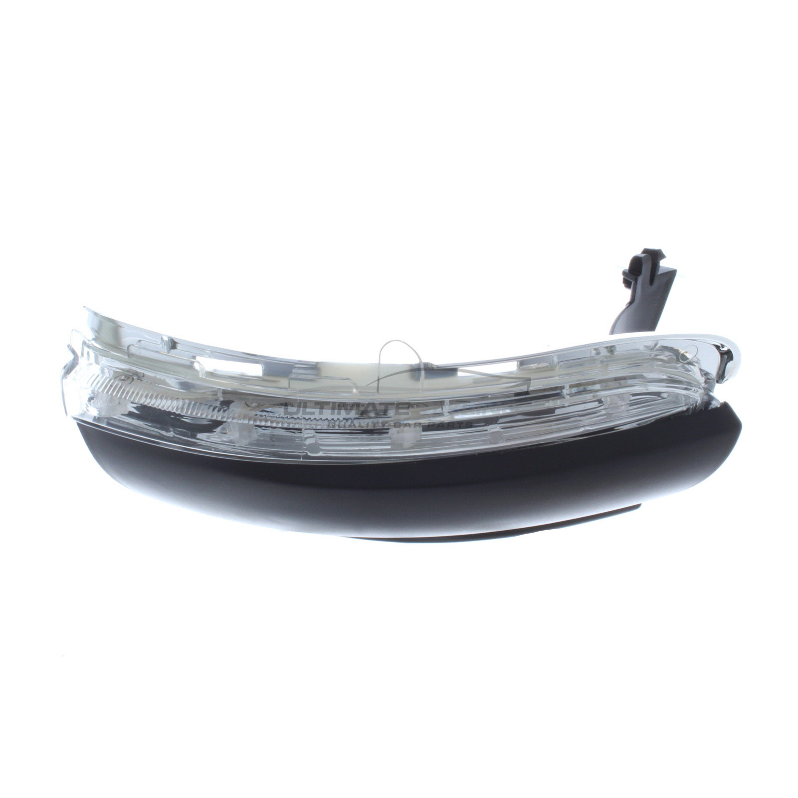 VW Golf 2009-2017, VW Touran 2010-2015 Clear LED Mirror Indicator To Suit Mirror Without Puddle Lamp - Includes Plastic Base Drivers Side (RH)
