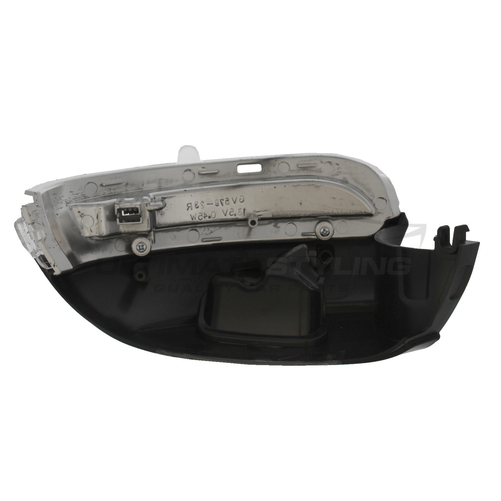 VW Beetle 2012-2018, VW CC 2011-2017, VW Eos 2009-2015, VW Jetta 2011-2018, VW Passat 2008-2015, VW Scirocco 2008-2018 Clear LED Mirror Indicator To Suit Mirror With or Without Puddle Lamp - Includes Plastic Base Passenger Side (LH)