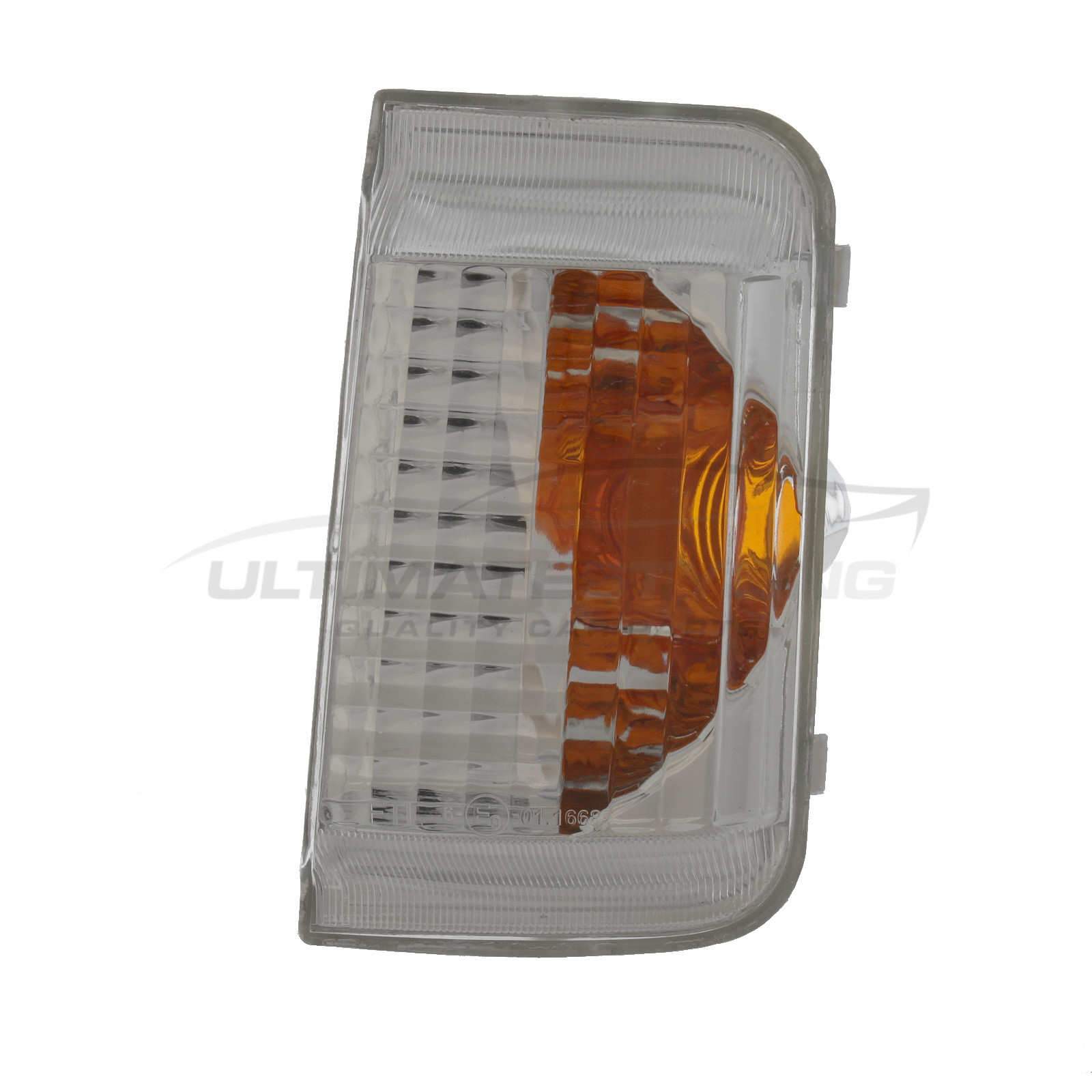 Citroen Relay 2006->, Fiat Ducato 2006->, Peugeot Boxer 2006->, Vauxhall Movano 2021-> Clear Non-LED To Suit Clear Bulb (Not Included) Mirror Indicator Includes Amber Reflector Drivers Side (RH)
