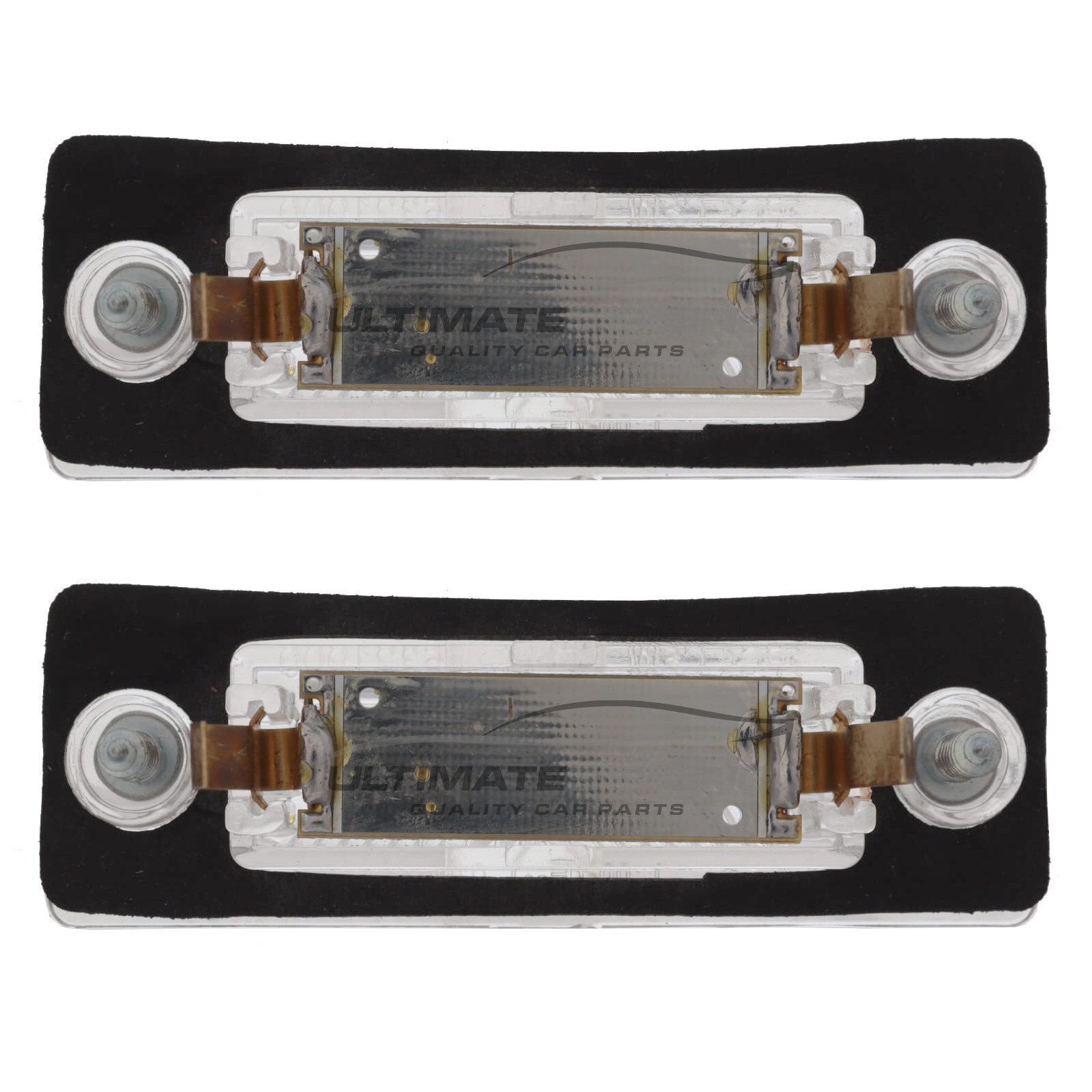 Skoda Superb, Volkswagen Caddy / Caravelle / Passat / Touran / Transporter Rear Number Plate Light - 1 Pair (LH & RH)