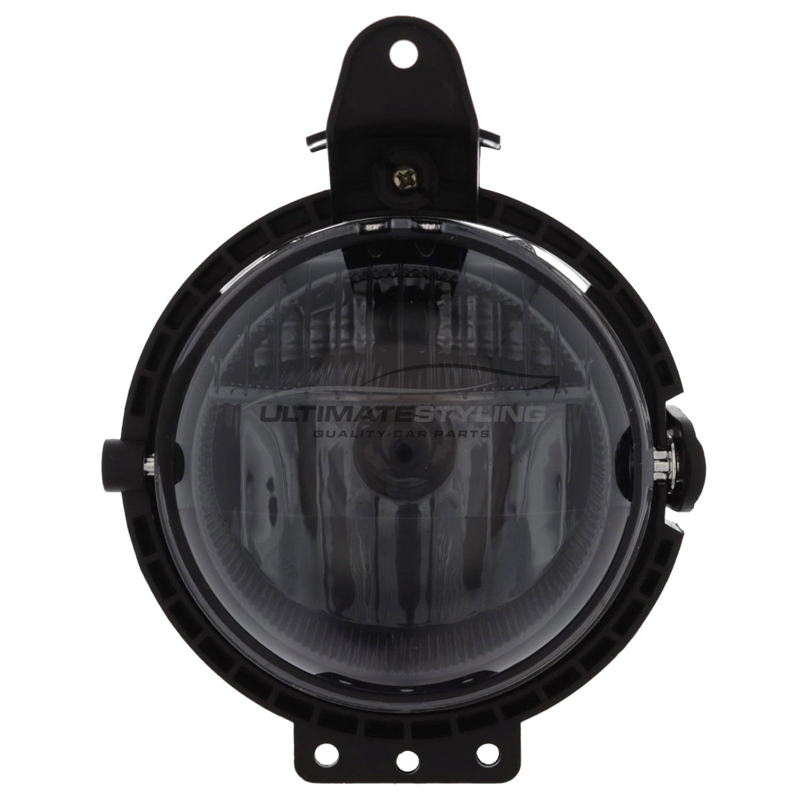 BMW Mini R56 2006-2014 / R57 2009-2016 / R58 2011-2016 / Clubman R55 Estate 2007-2015 / Clubman R55 Van 2012-2015 / Roadster 2012-2016 - Smoked Performance Front Fog Lights - Halogen DRL Daytime Running Lamps - Round - With H8 W5W Bulbs & Bulb Holders