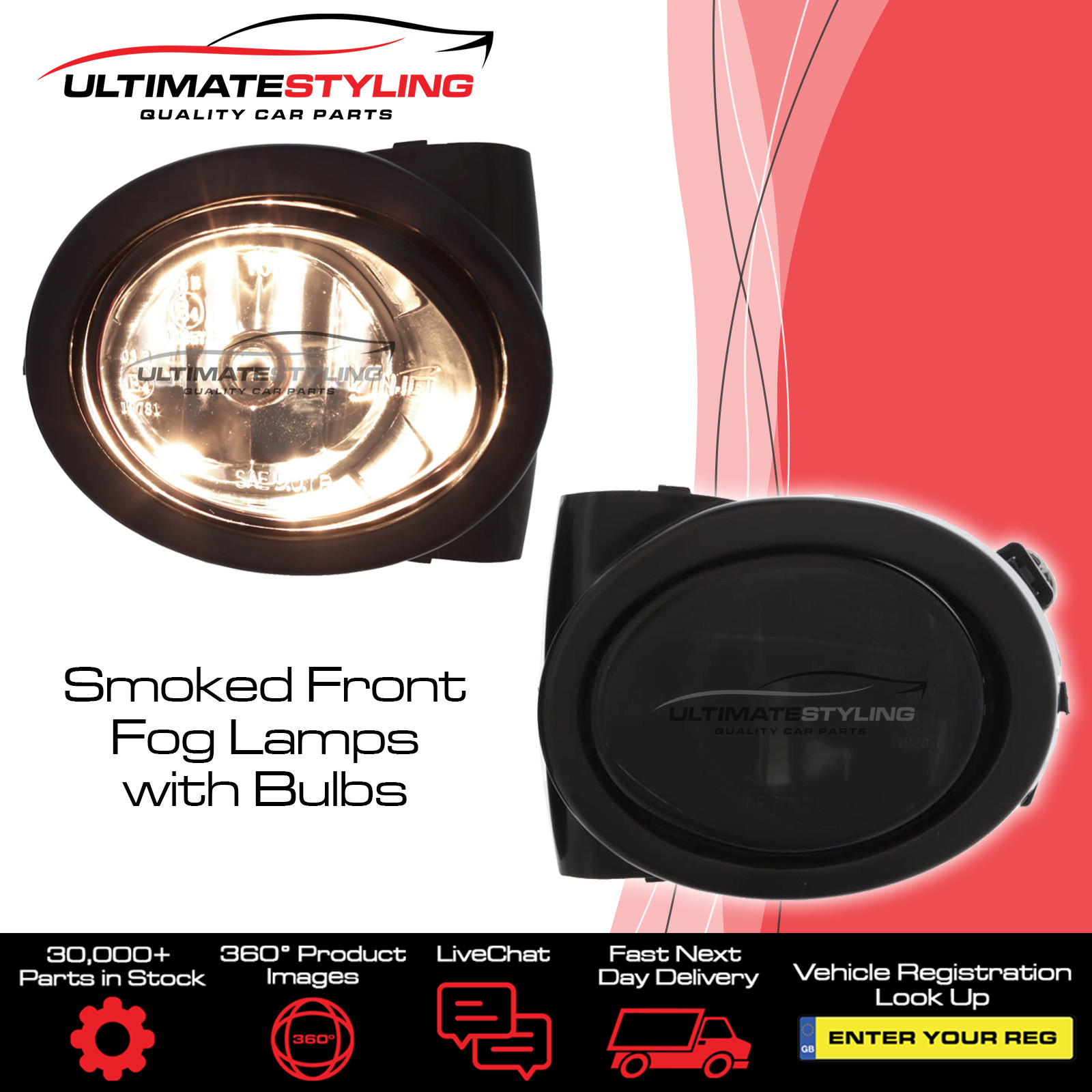 BMW 3 Series / 5 Series Performance Front Fog Lights - Non-LED - Pair (LH + RH)