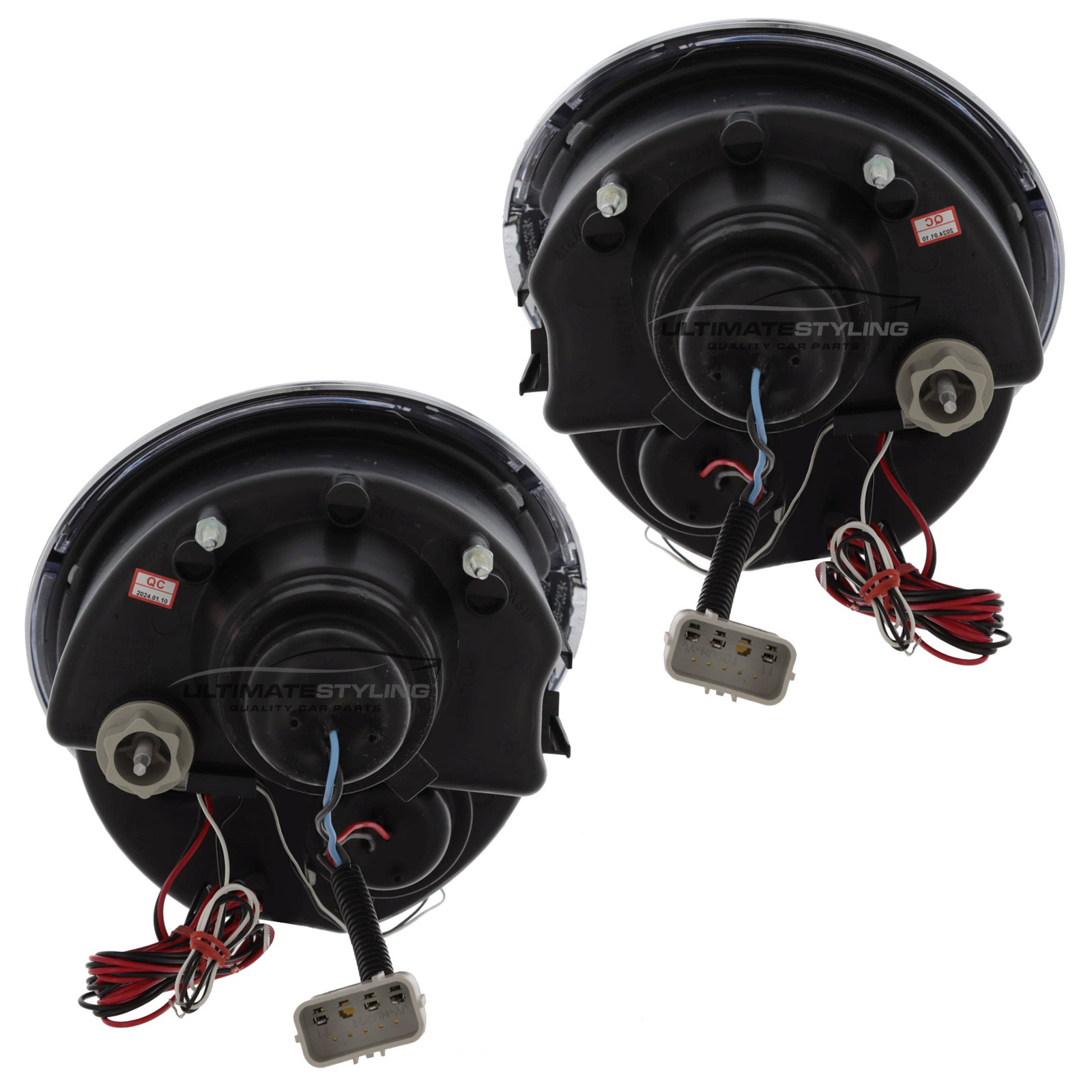 BMW Mini R50 R53 2001-2006 Upgrade Headlights Black Inner LED Angel Eye Halo Projector Xenon Look