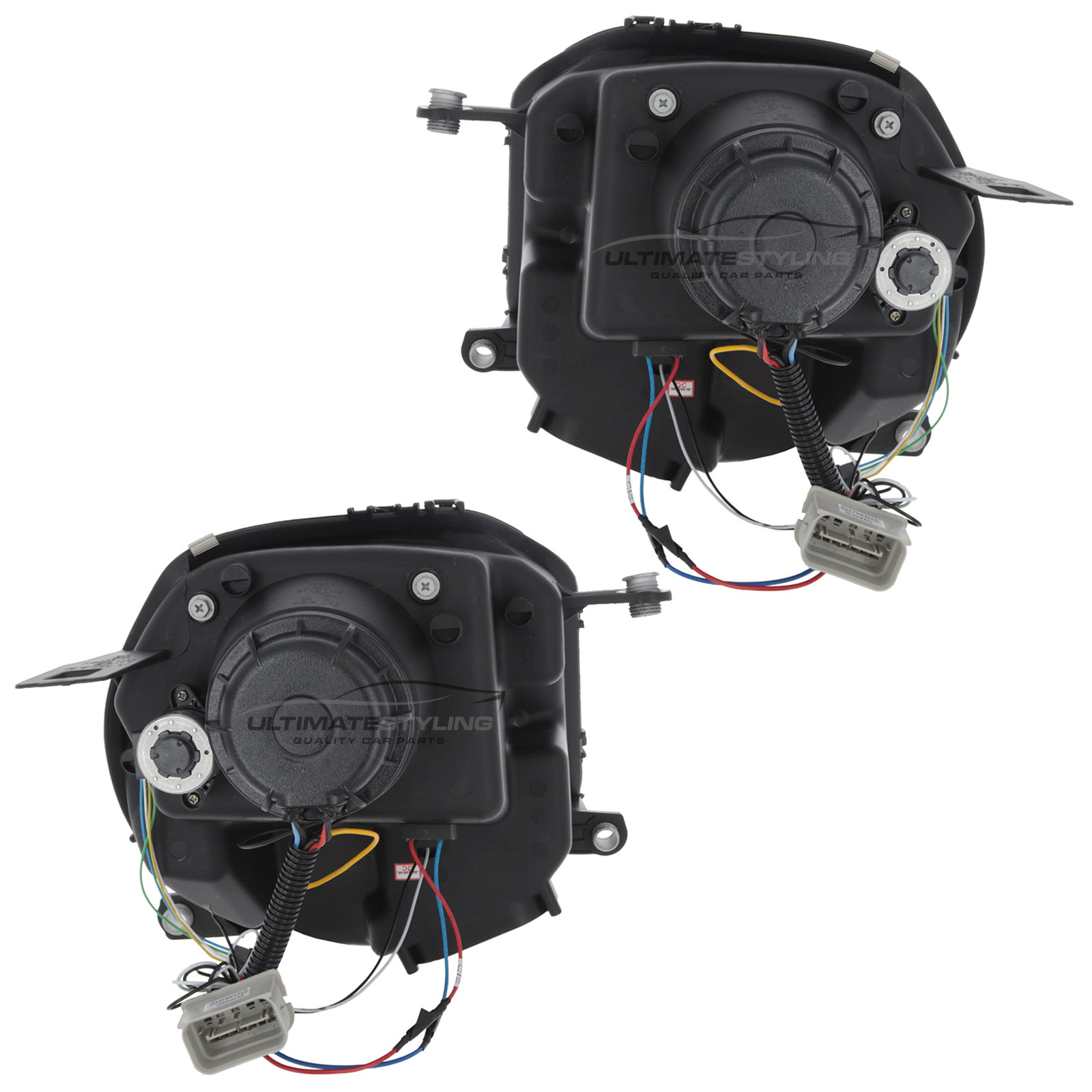 BMW Mini R55 R56 R57 2006-2015 Upgrade Headlights Chrome Inner LED Angel Eye Halo Projector Xenon Look