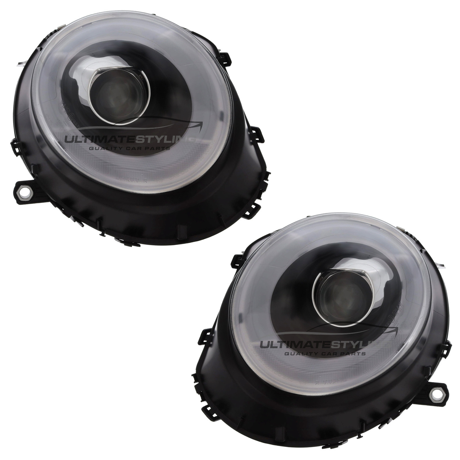 Mini R55 R56 R57 R58 R59 Styling Upgrade LED DRL Black Inner Projector Headlights Headlamps With LED Indicators