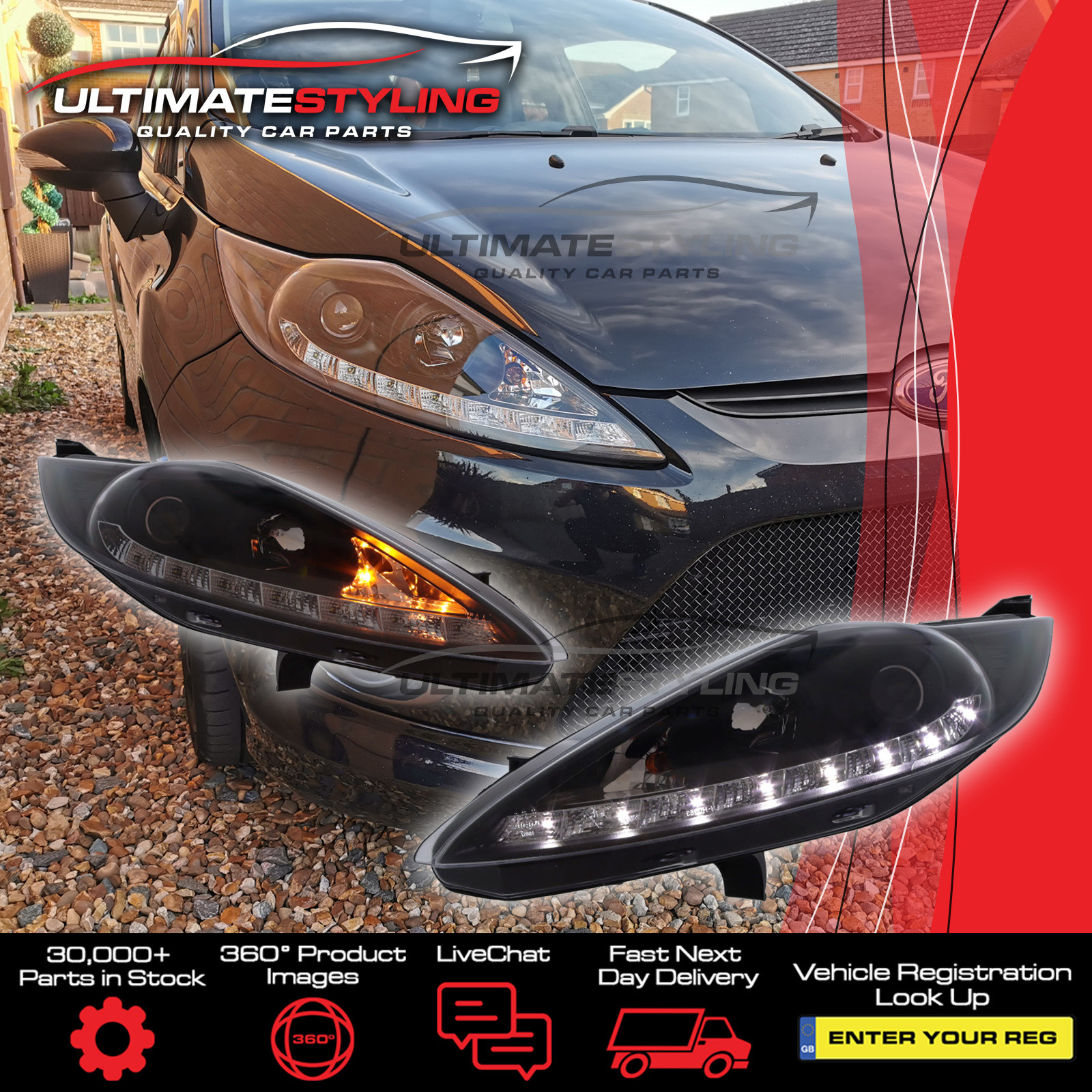 Performance Headlights for Ford Fiesta