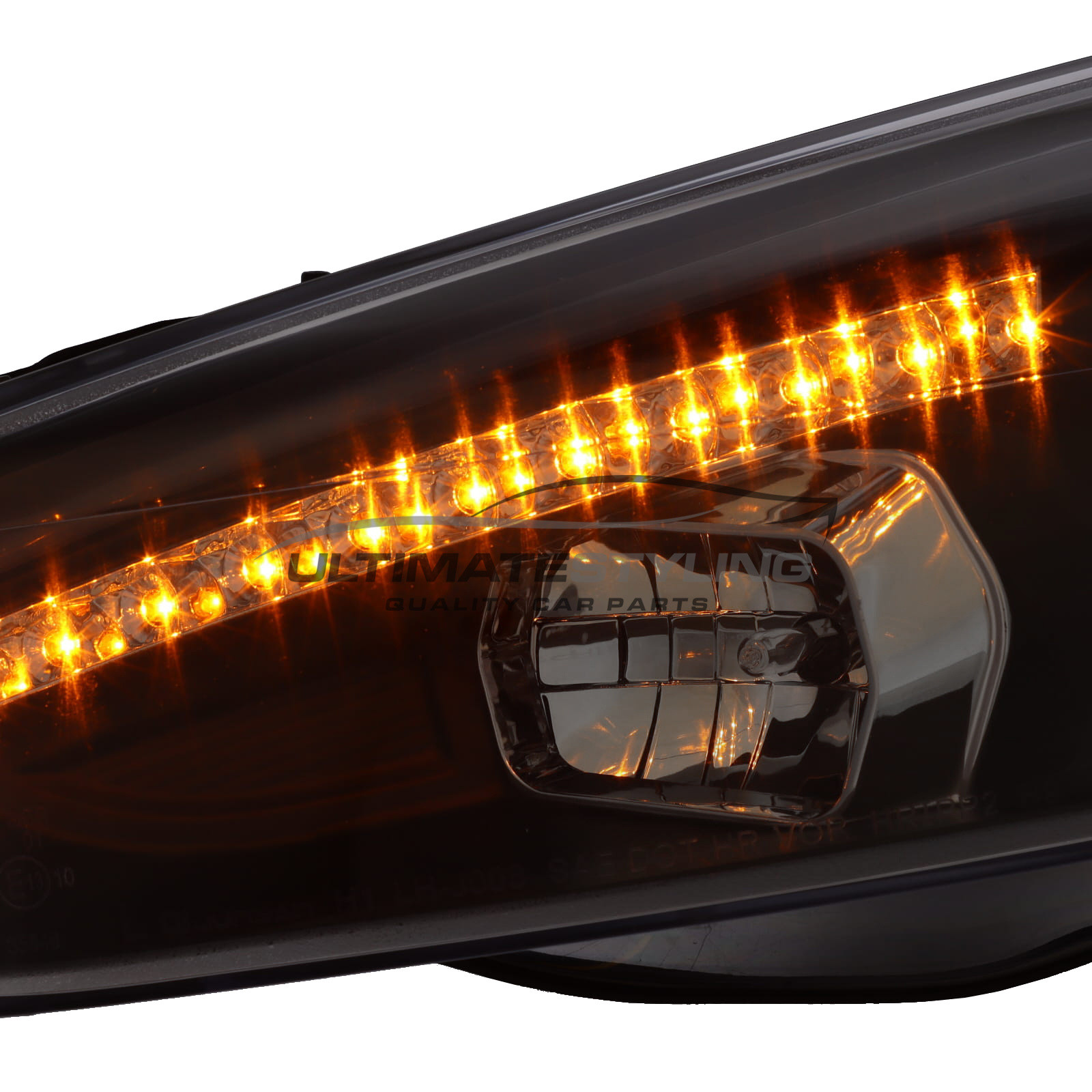 Ford Focus Performance Headlights - Projector Type - LED Daytime Running  Lights (DRL) - Halogen