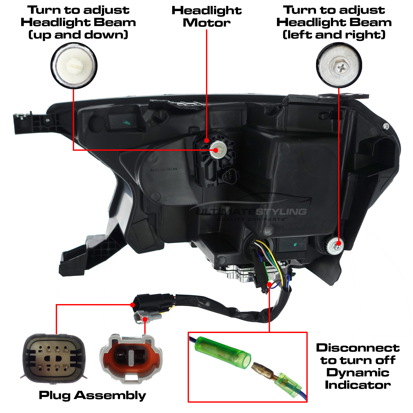 Ford Ranger T6 2015-2023 Full LED Upgrade DRL Headlights Dynamic Sequential Indicators Pair