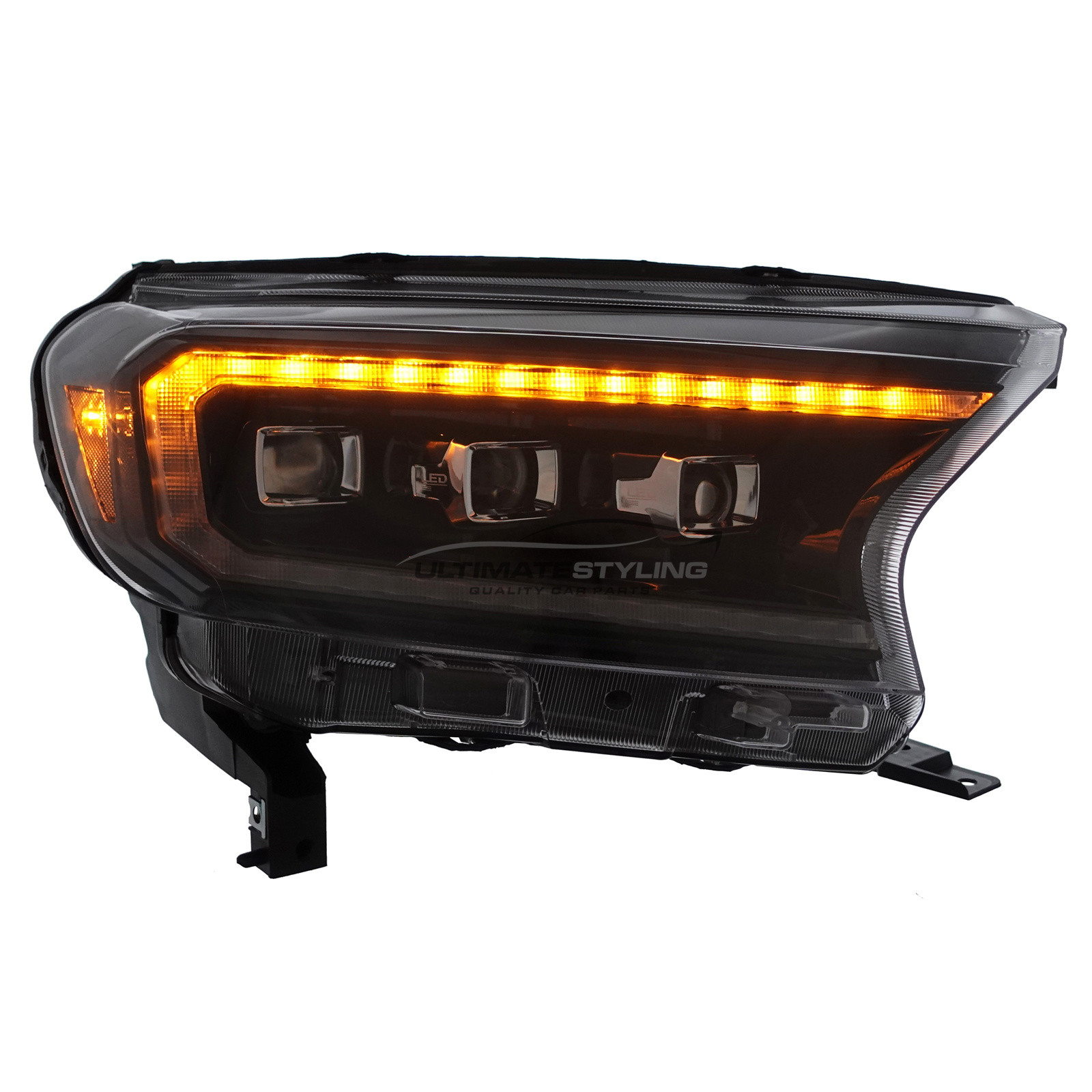 Ford Ranger T6 2015-2023 Full LED Upgrade DRL Headlights Dynamic Sequential Indicators Pair